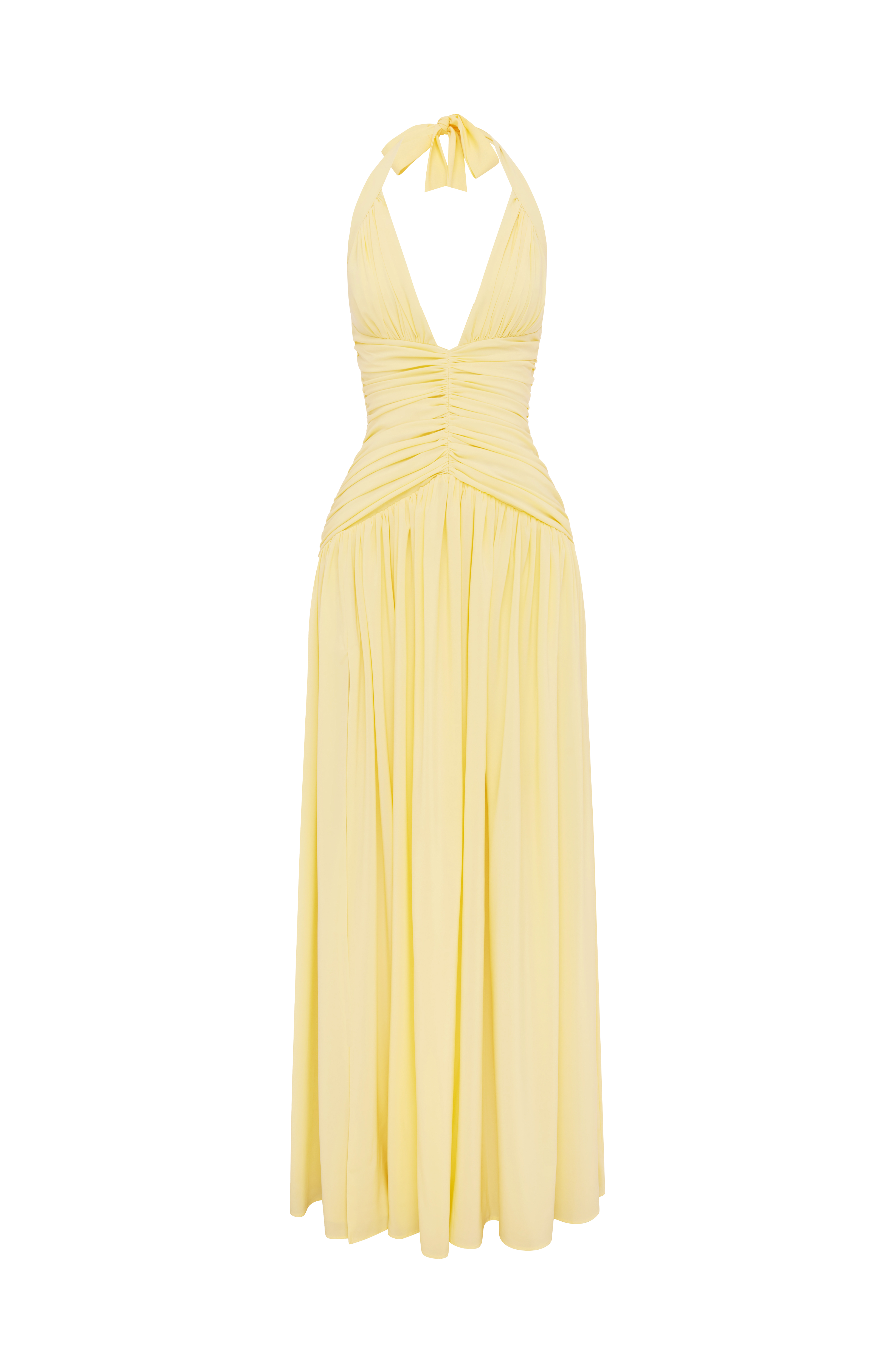 Flourenne Amara Maxi Dress in Lemon