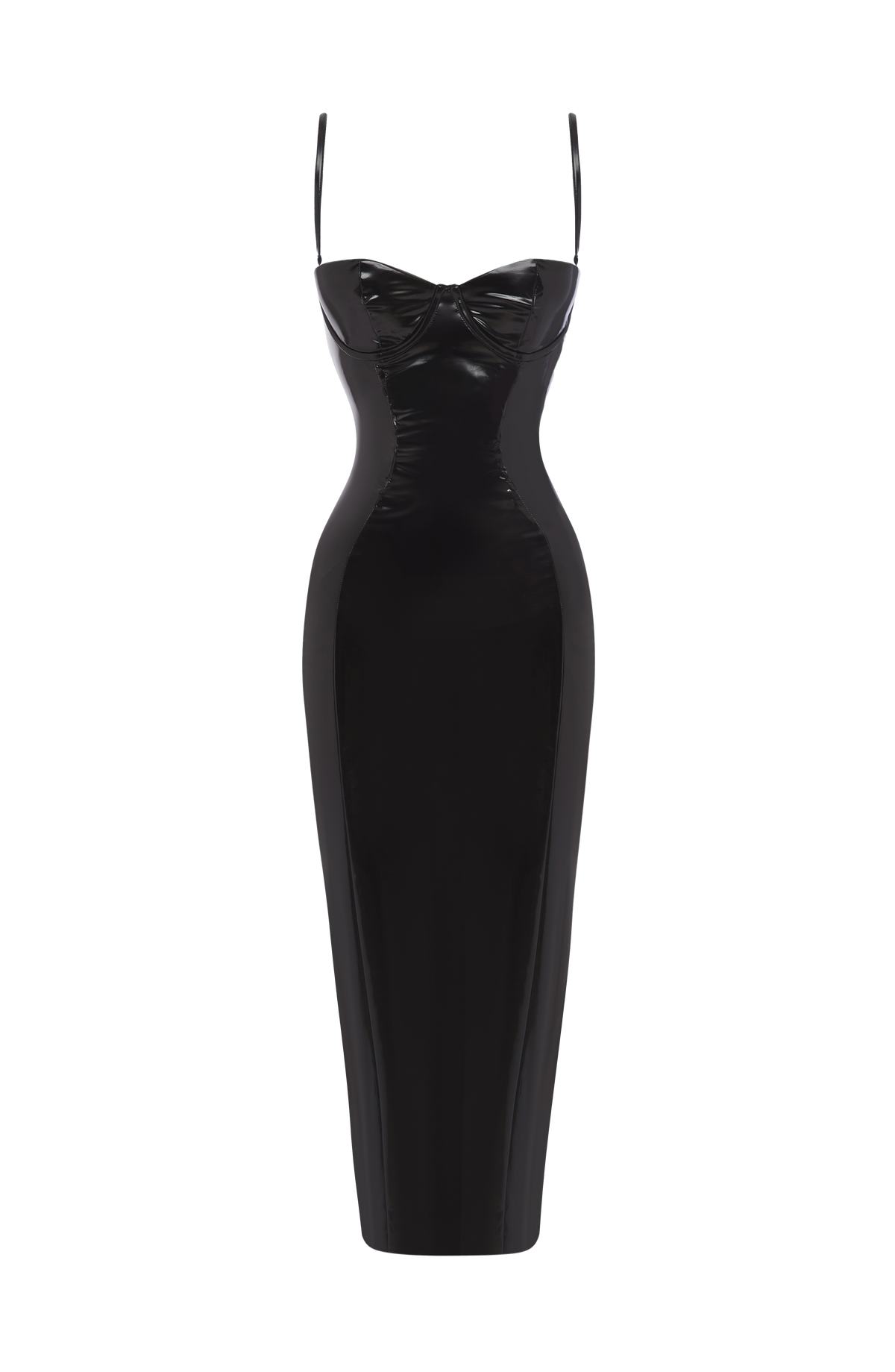 Flourenne Amelie Midi Dress in Black