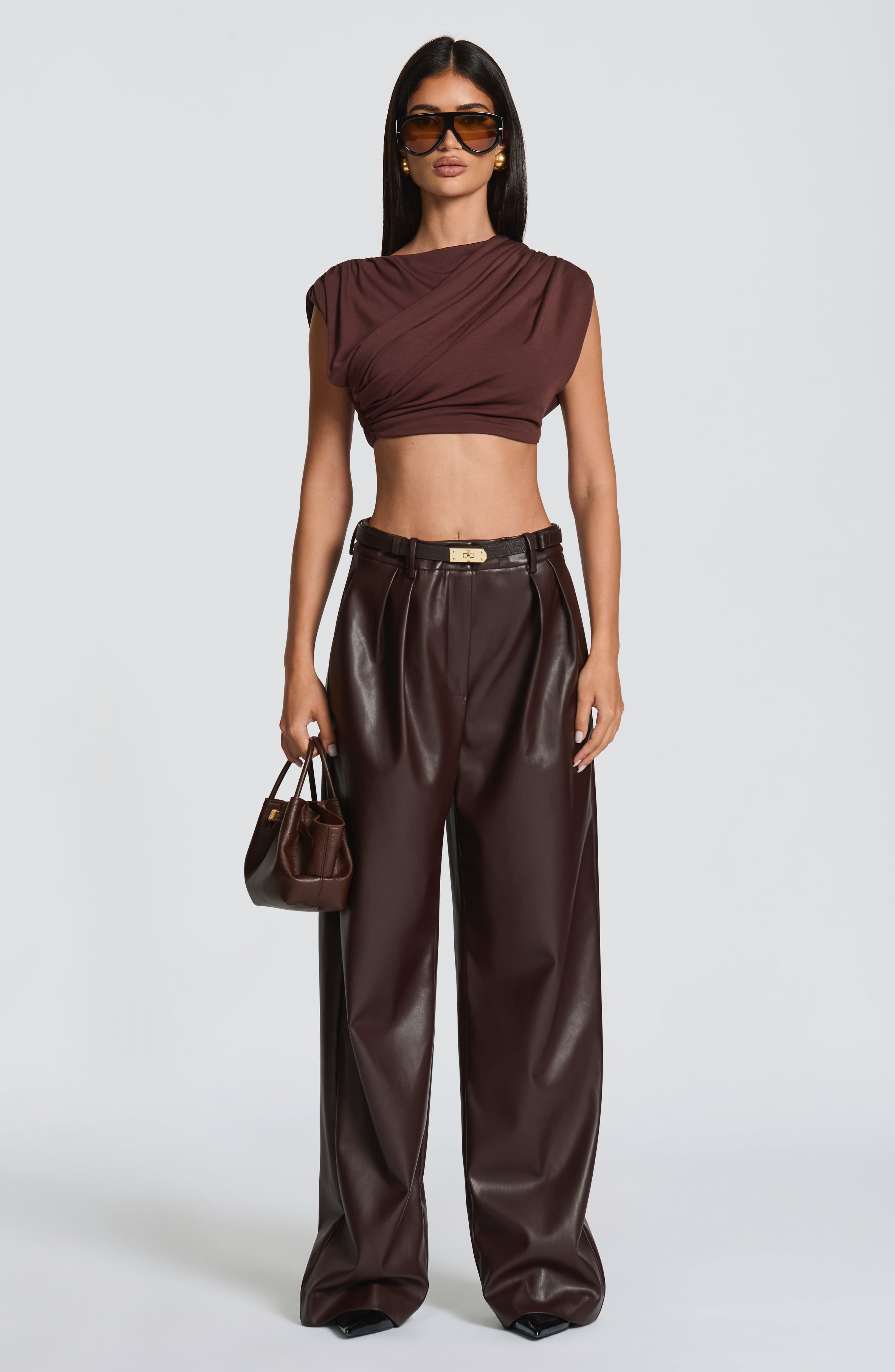 Flourenne Amora Top in Plum Brown