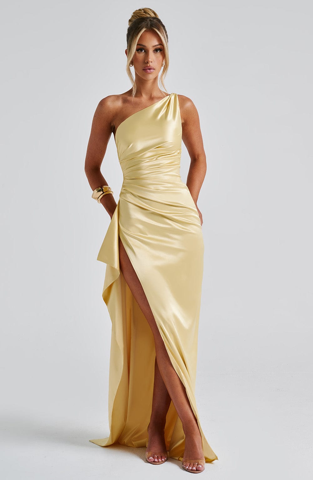 Flourenne Ariel Maxi Dress in Lemon