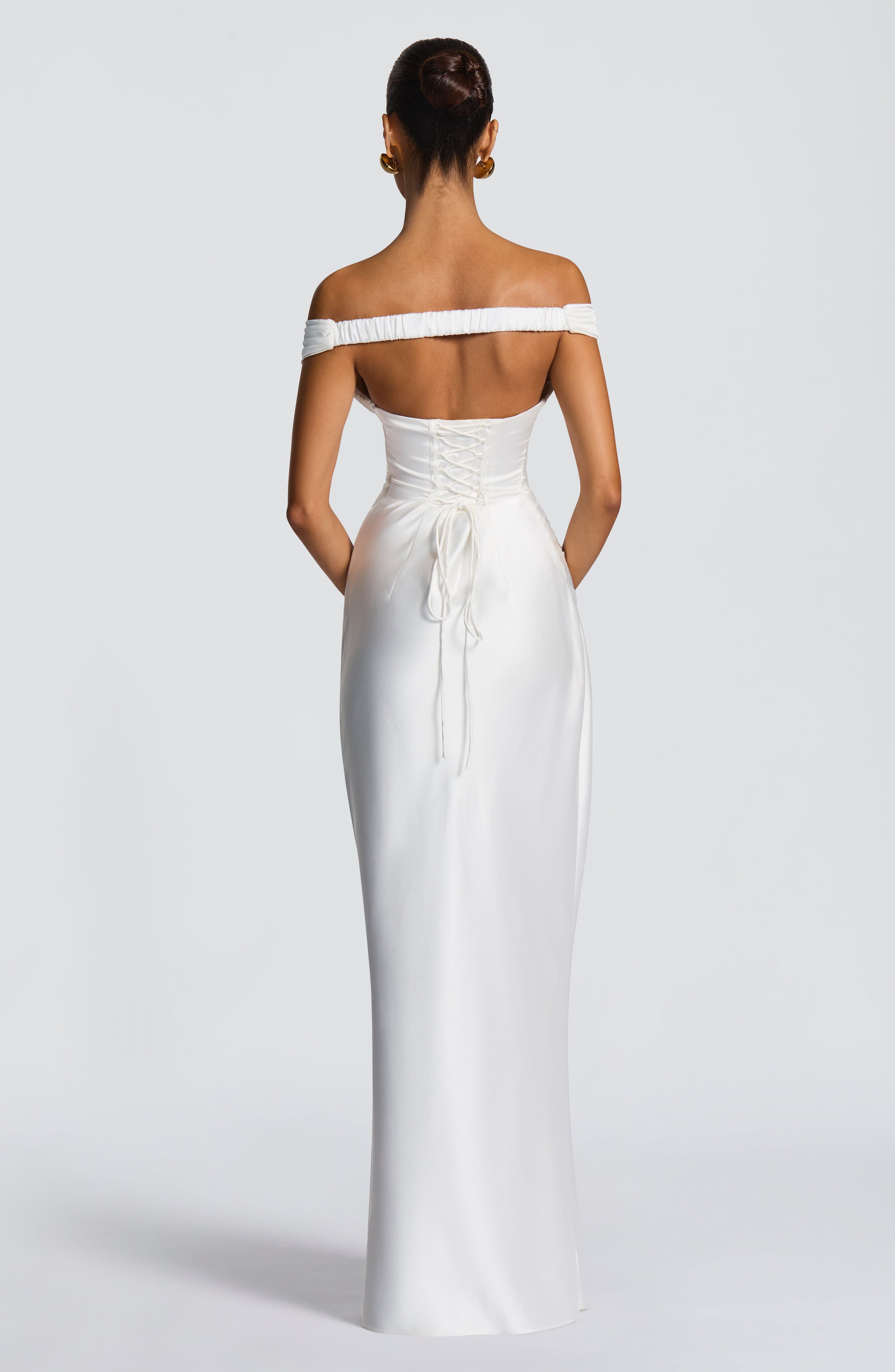 Flourenne Aurelie Maxi Dress in Ivory
