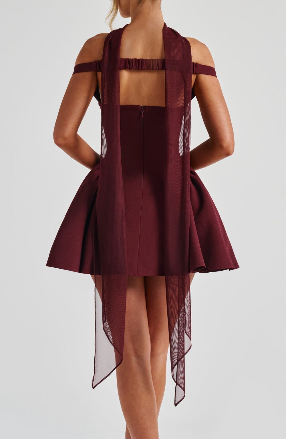 Flourenne Aylah Scarf in Cherry Lacquer