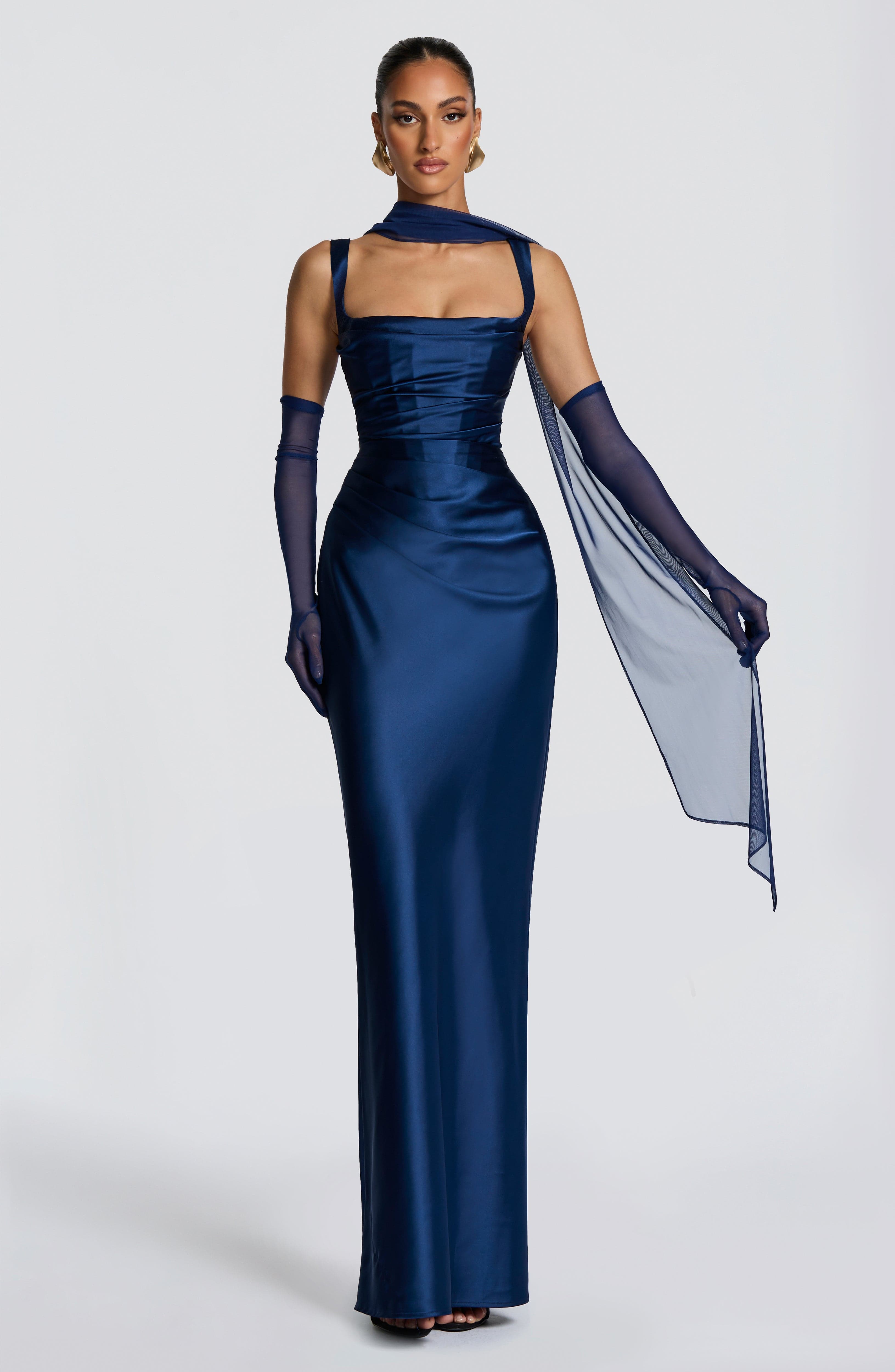 Flourenne Aylah Scarf in Navy