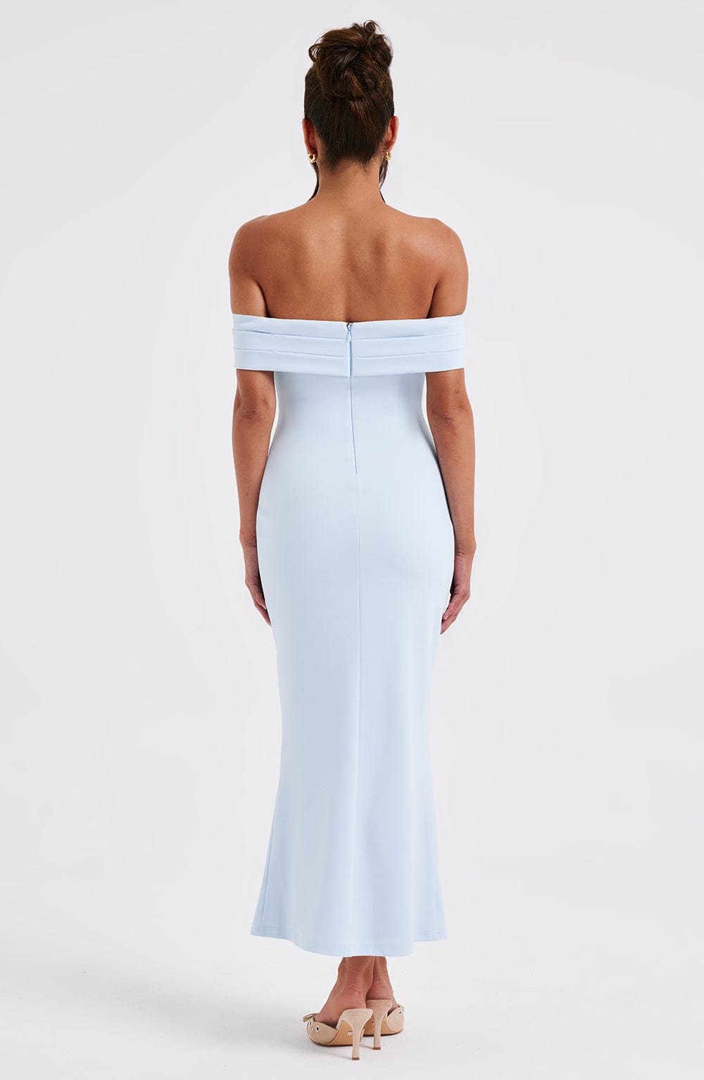 Flourenne Bexley Midi Dress in Blue