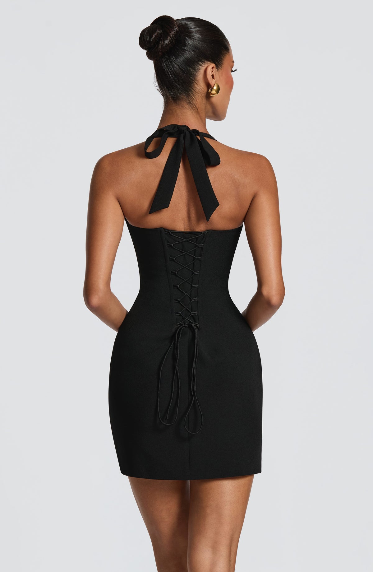Flourenne Cassara Mini Dress in Black