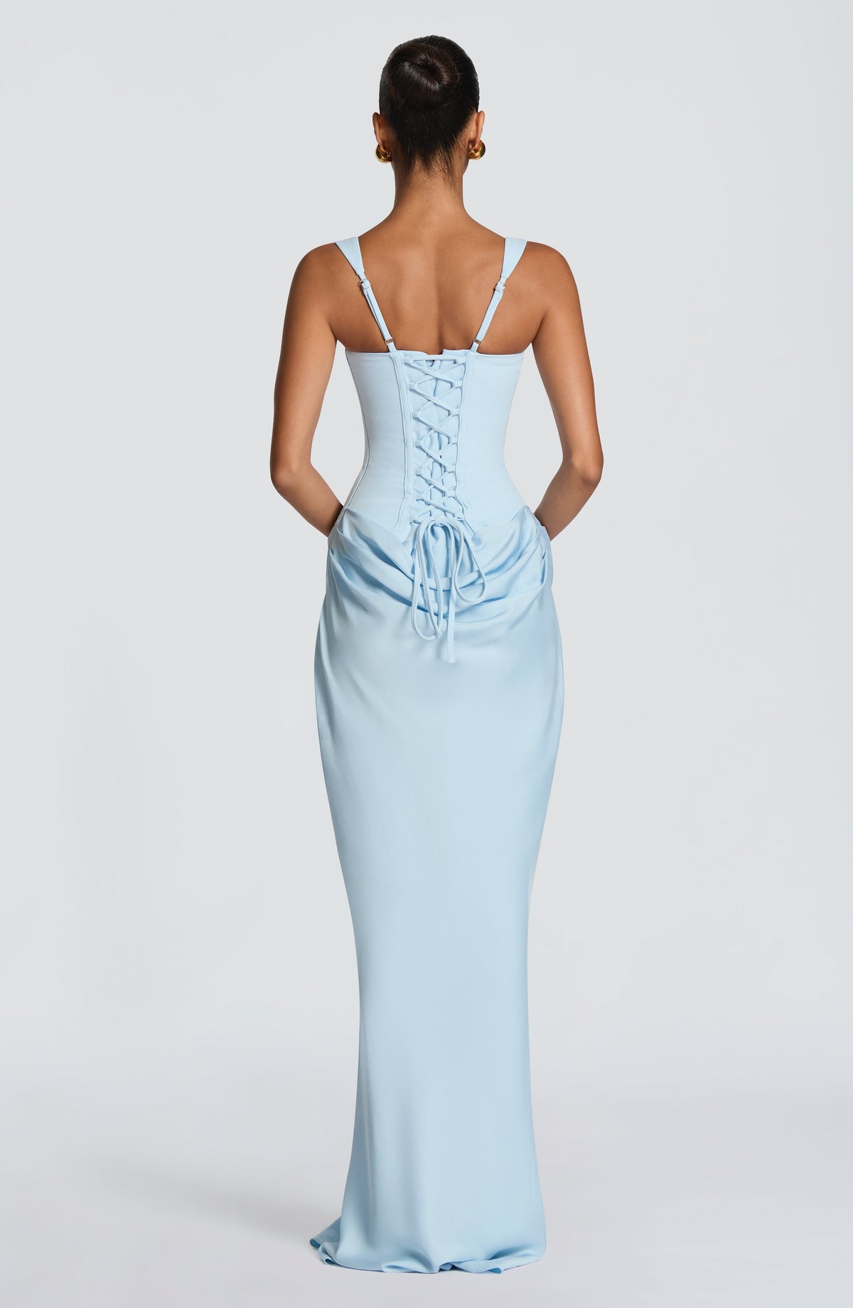 Flourenne Cornalie Maxi Dress in Baby Blue