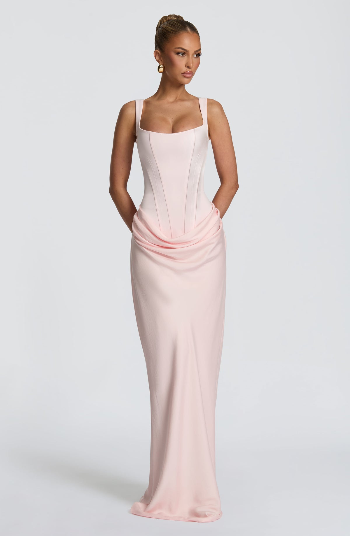 Flourenne Cornalie Maxi Dress in Blush