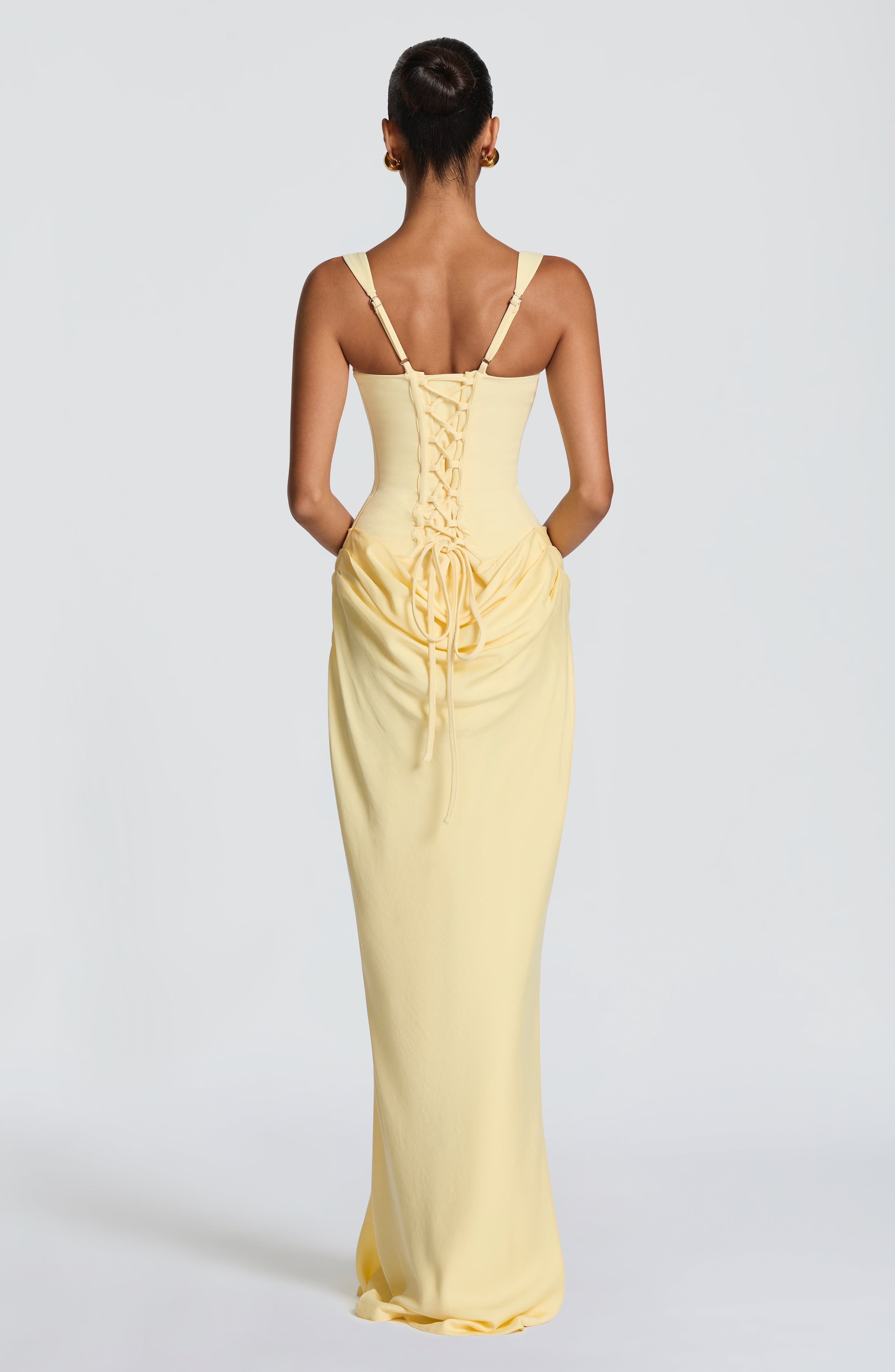 Flourenne Cornalie Maxi Dress in Lemon