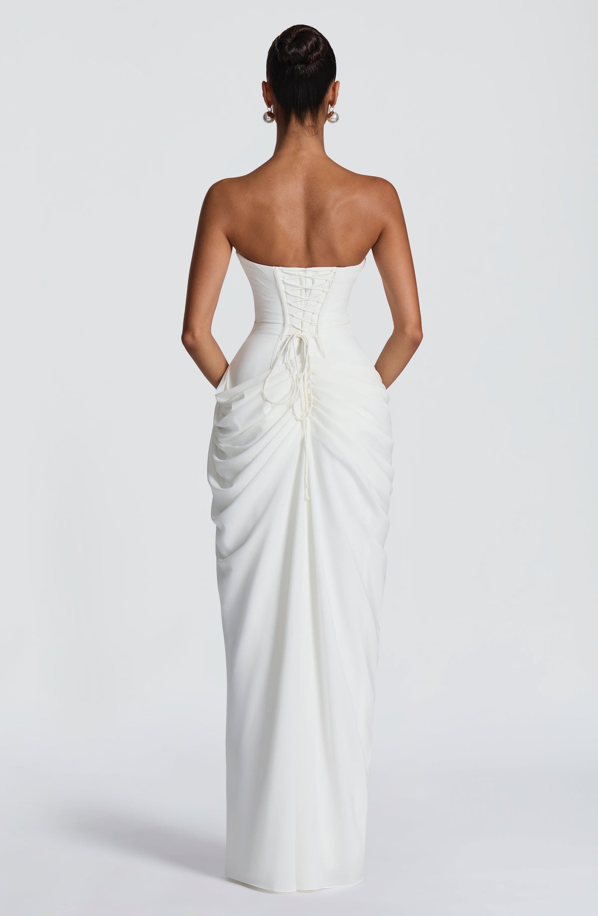 Flourenne Cyrena Maxi Dress in Ivory