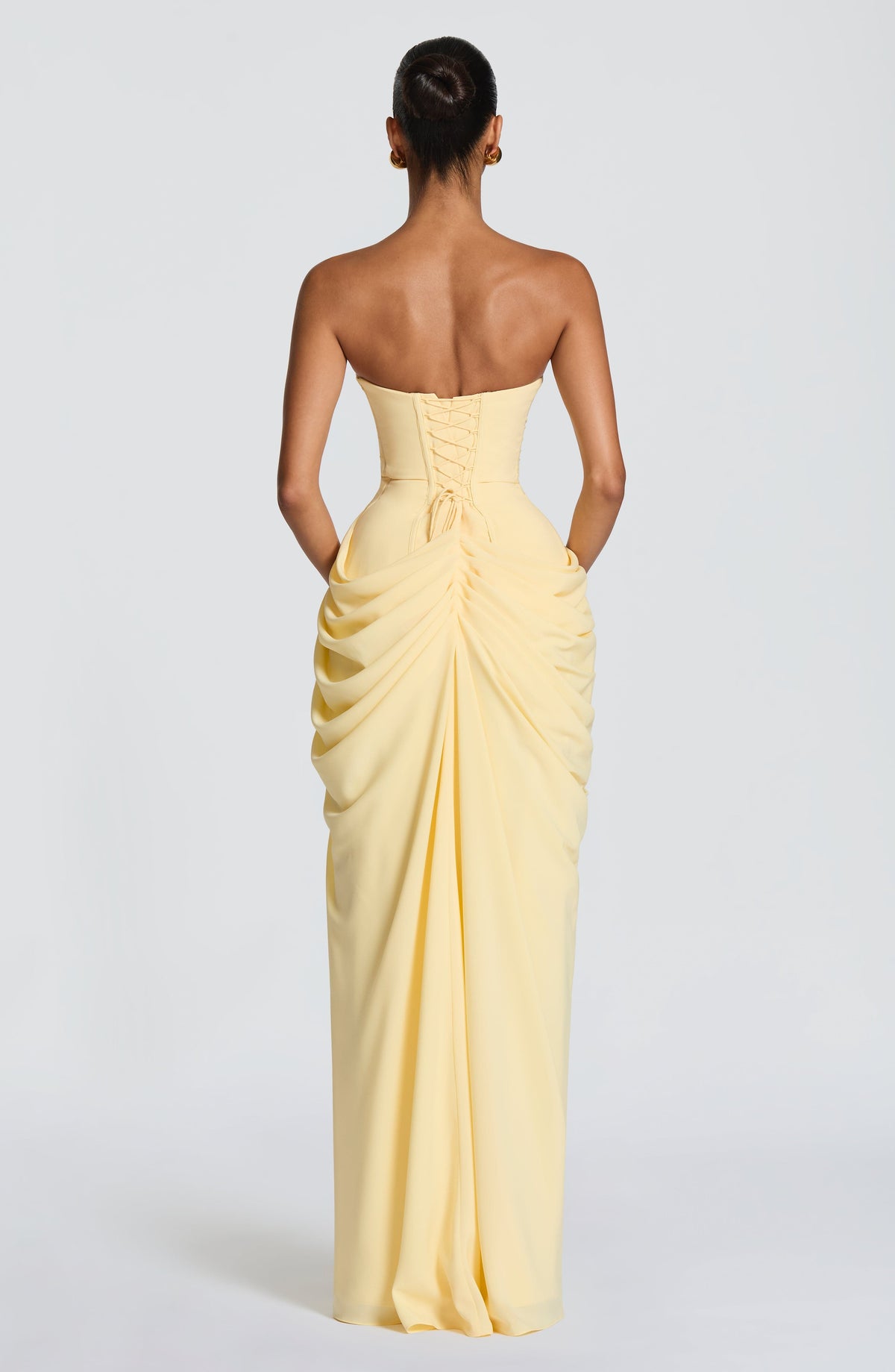 Flourenne Cyrena Maxi Dress in Lemon