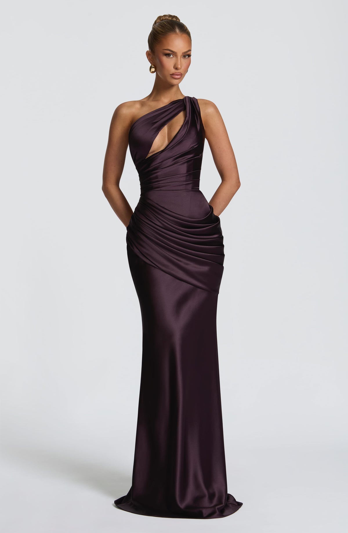 Flourenne Elmira Maxi Dress in Plum