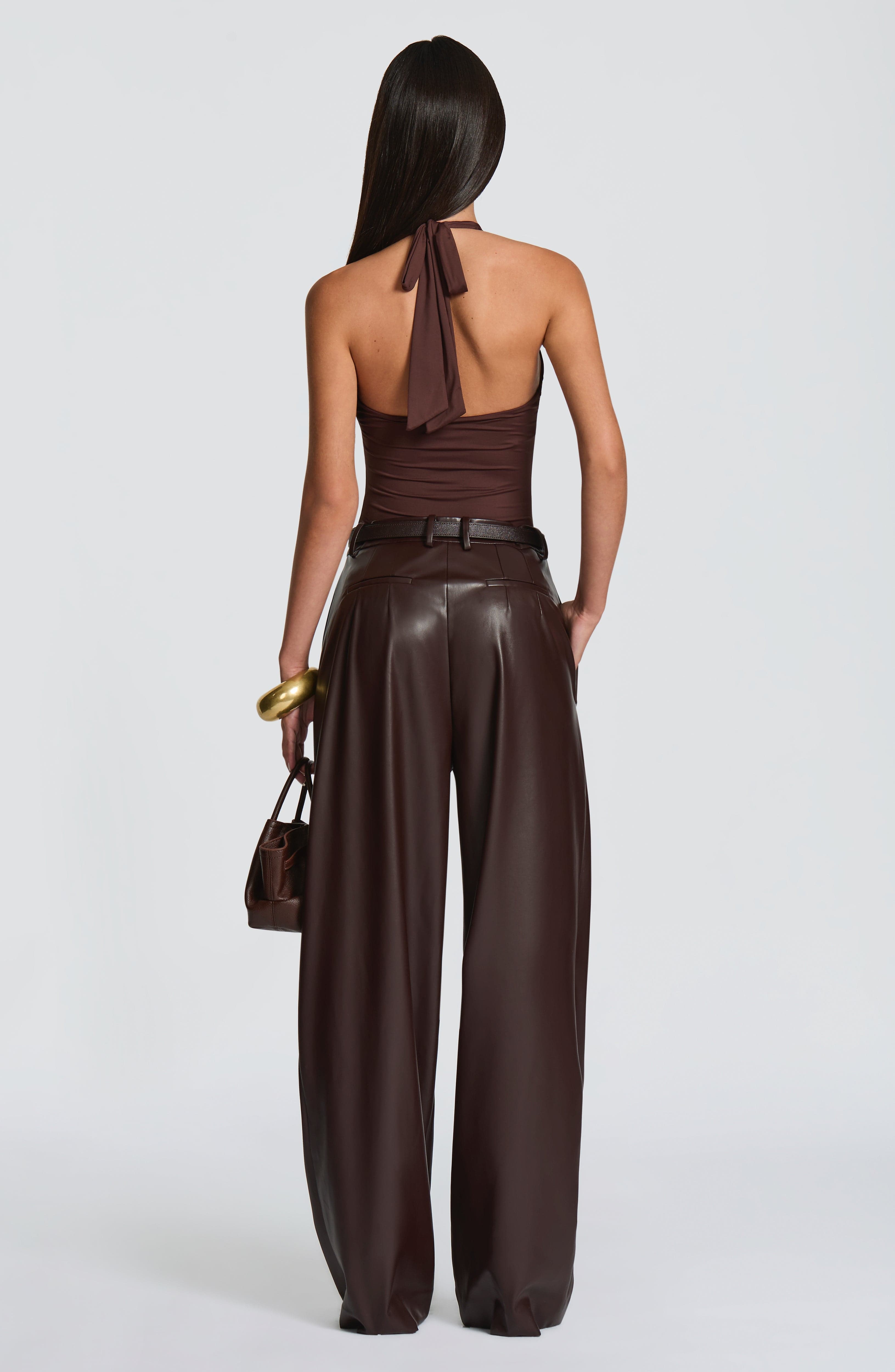 Flourenne Glenna Pants in Plum Brown