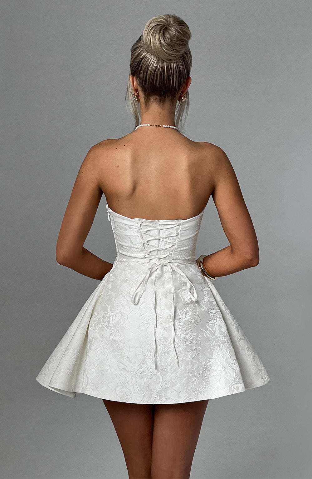 Flourenne Joanie Playsuit in Ivory