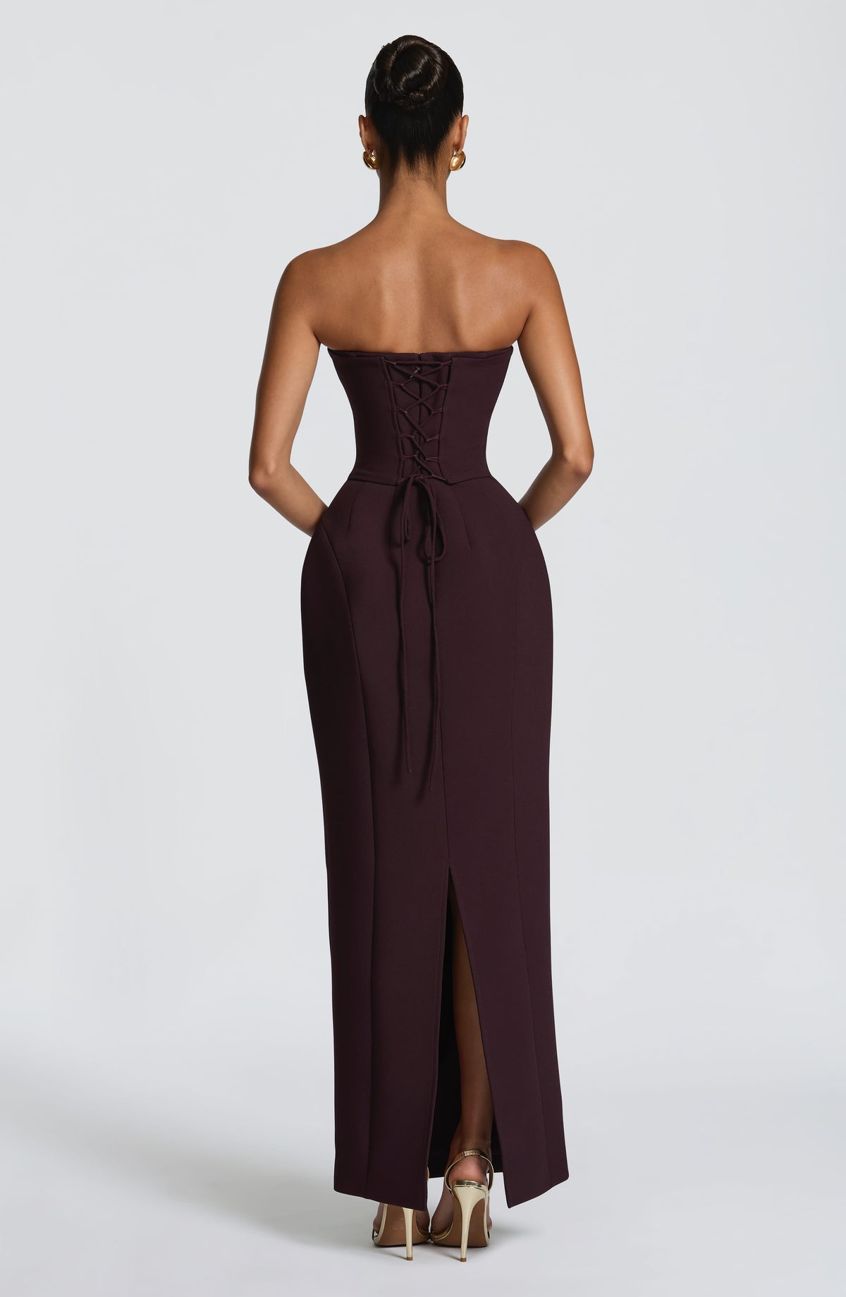 Flourenne Manora Maxi Dress in Plum