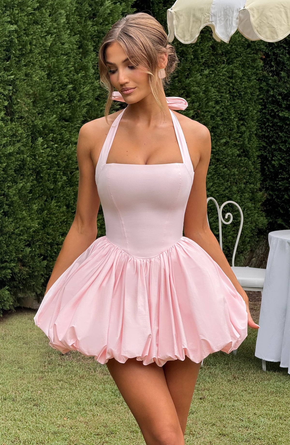 Flourenne Marisia Mini Dress in Blush