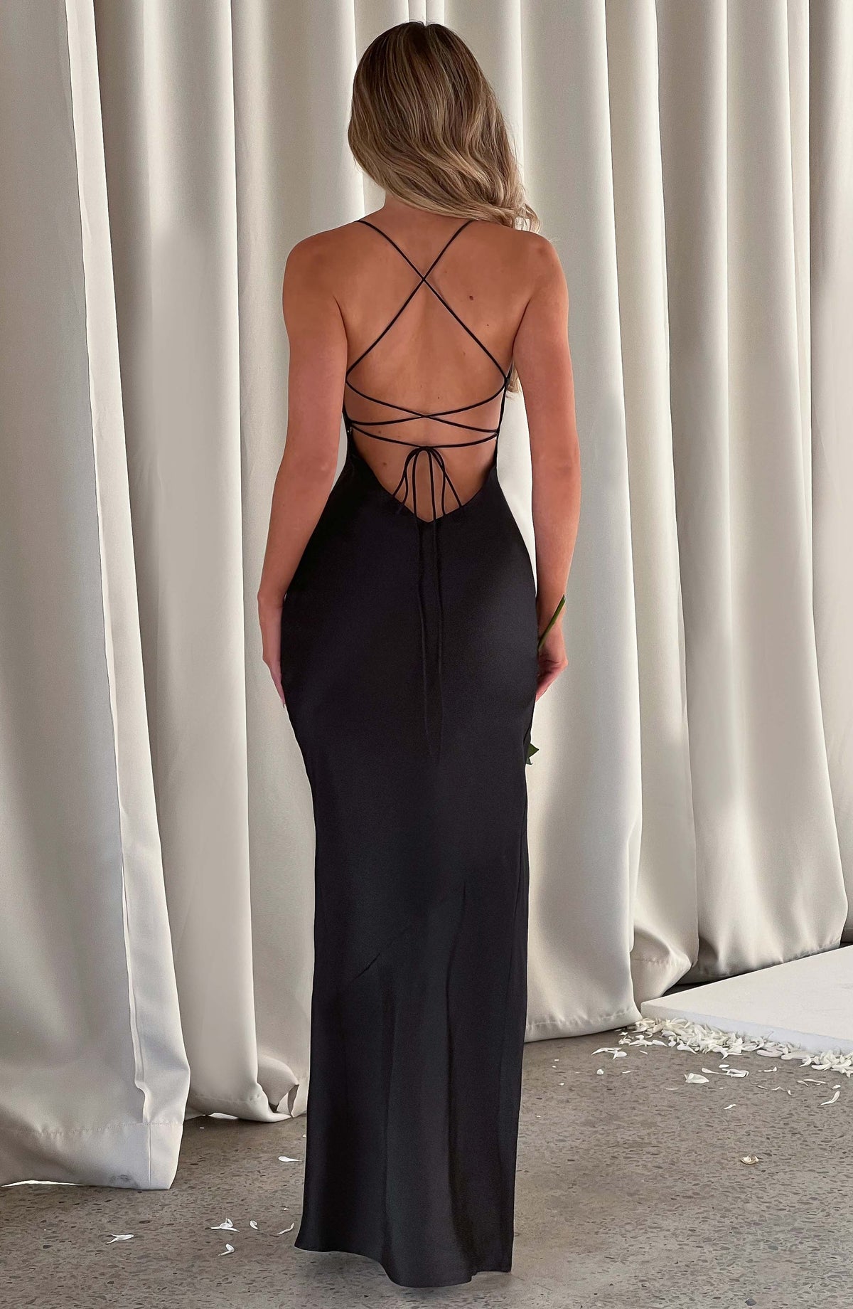 Flourenne Mishka Maxi Dress in Black