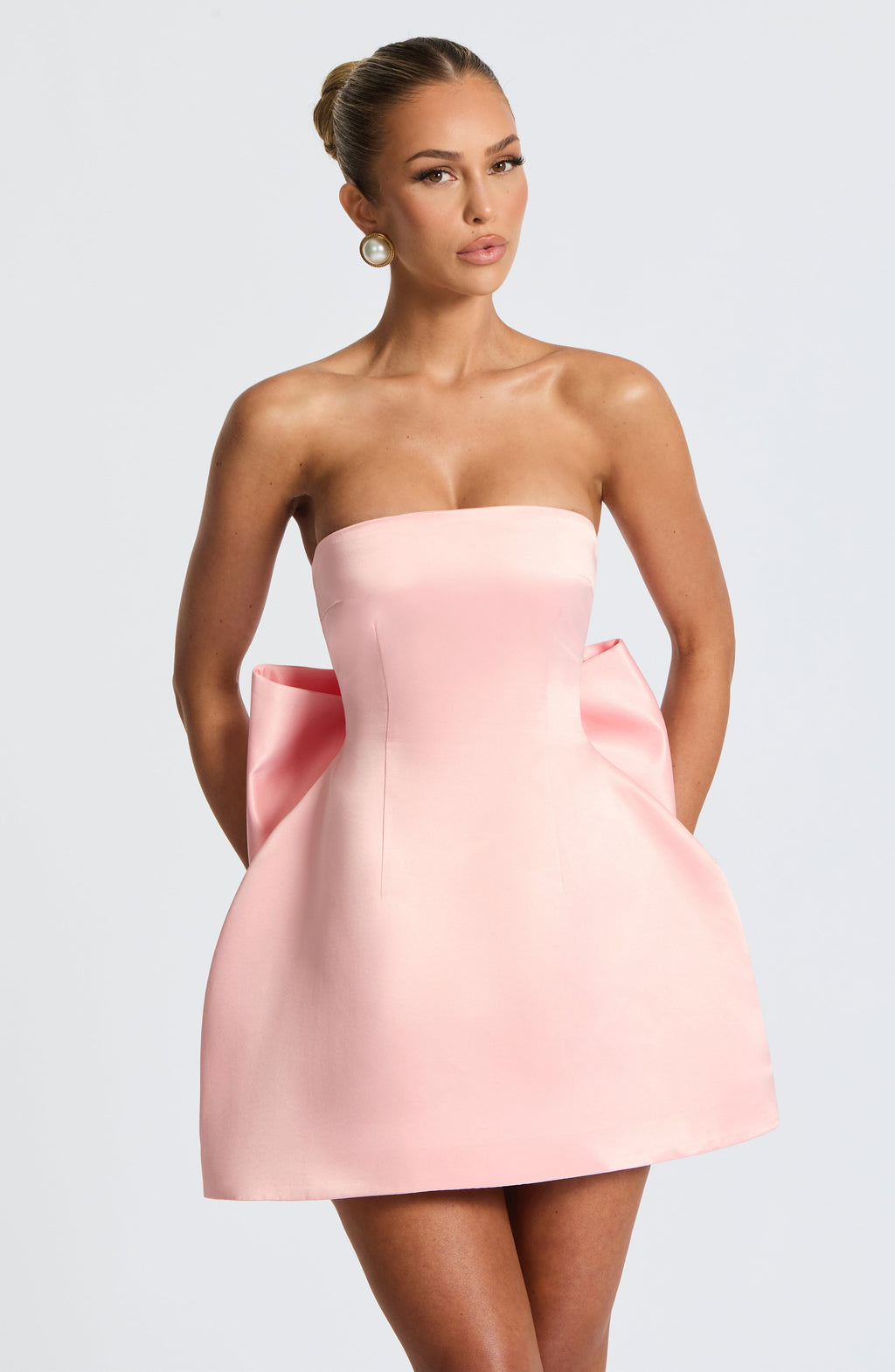 Fioreclo Abbie Mini Dress in Blush
