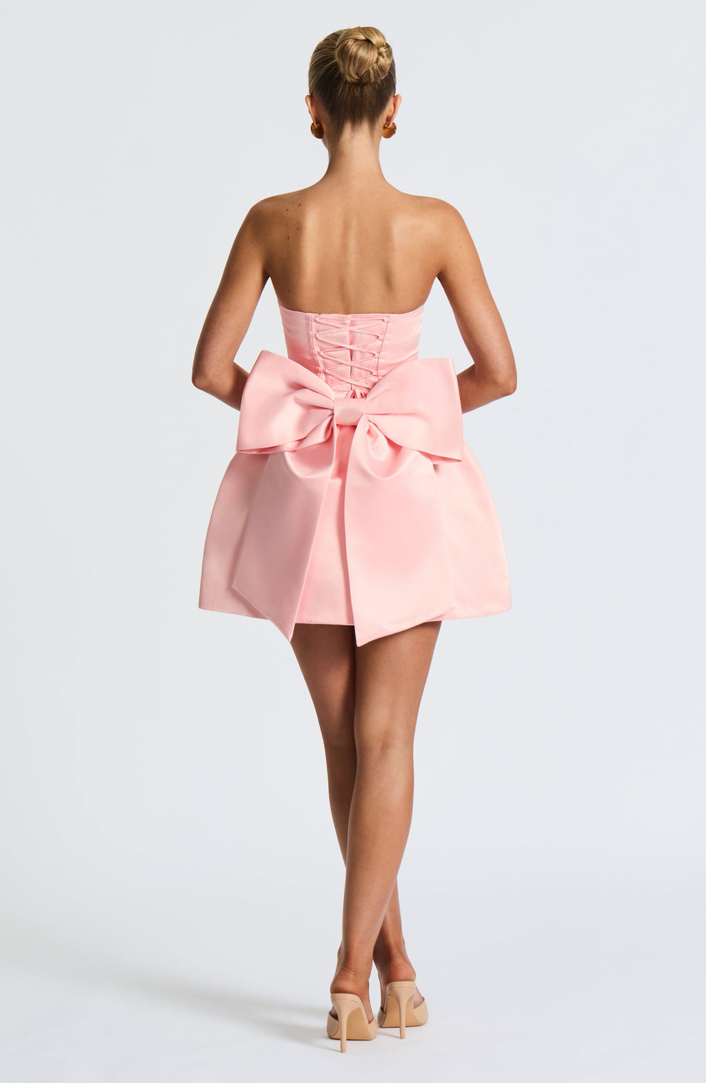 Fioreclo Abbie Mini Dress in Blush