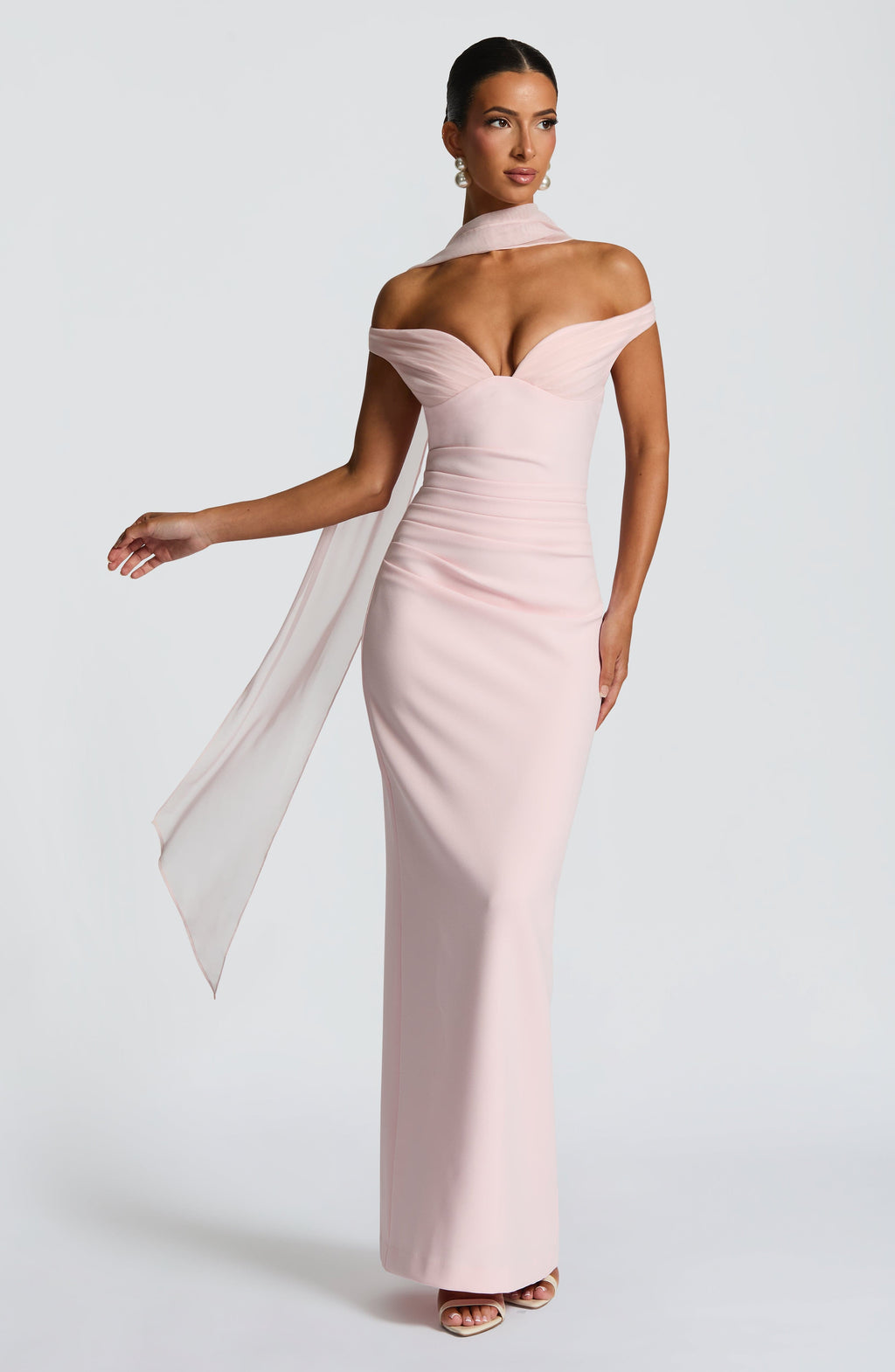 Fioreclo Abigael Maxi Dress in Blush