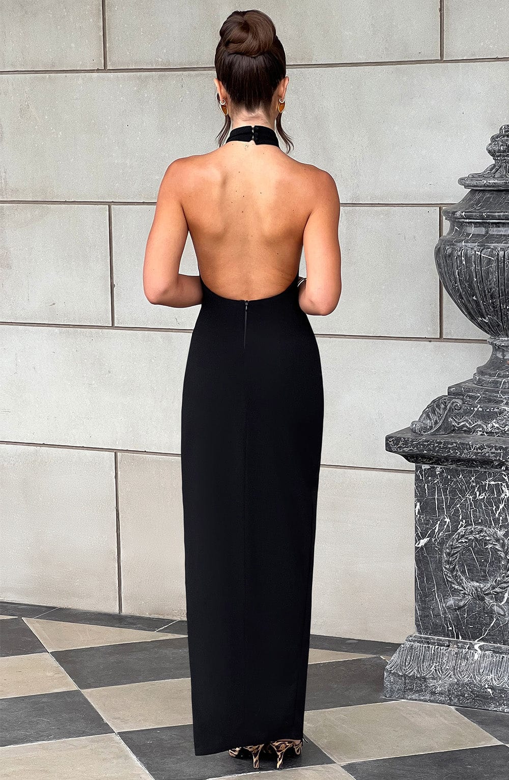 Fioreclo Adaliah Maxi Dress in Black