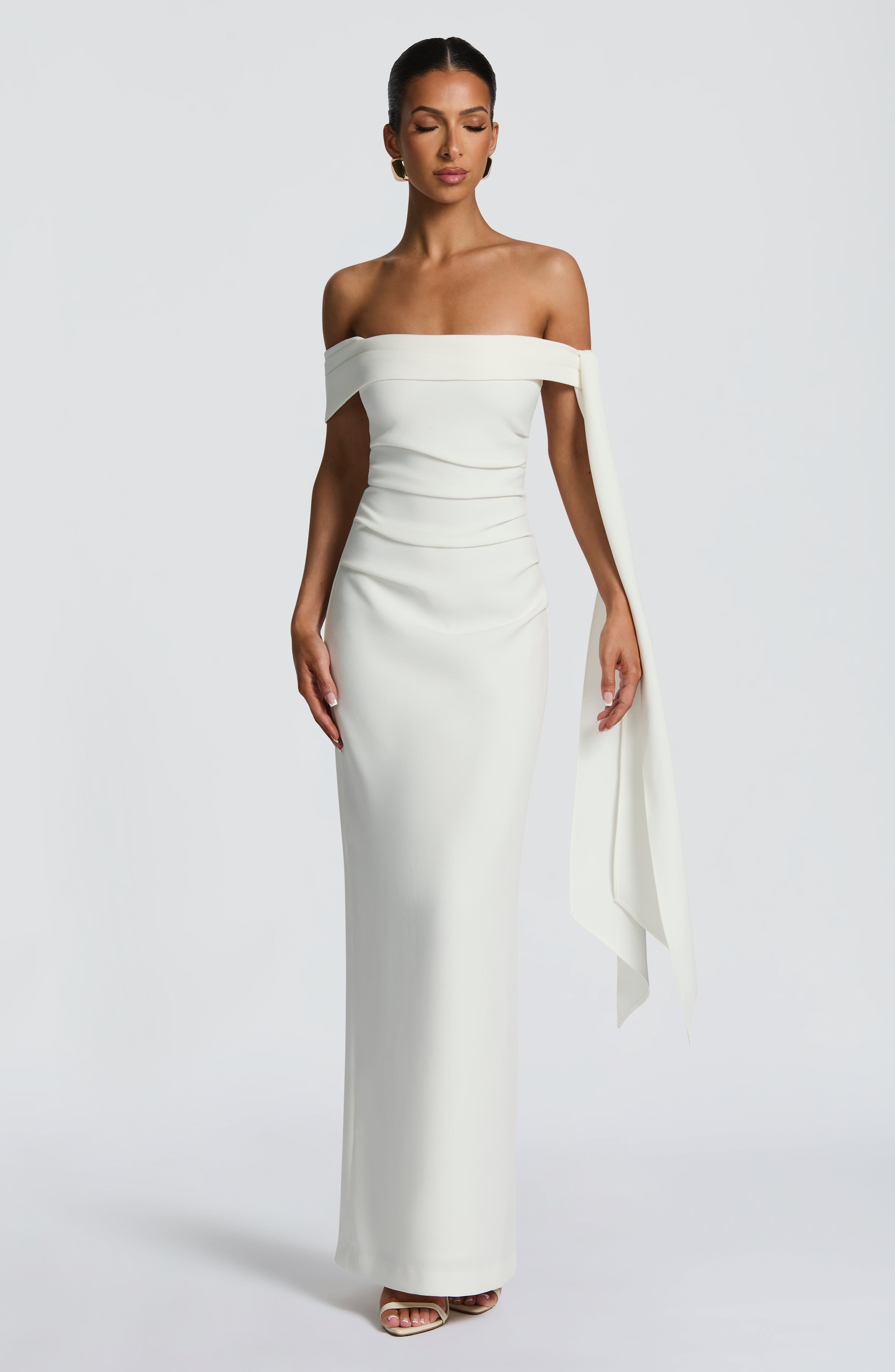 Fioreclo Addyson Maxi Dress in Ivory