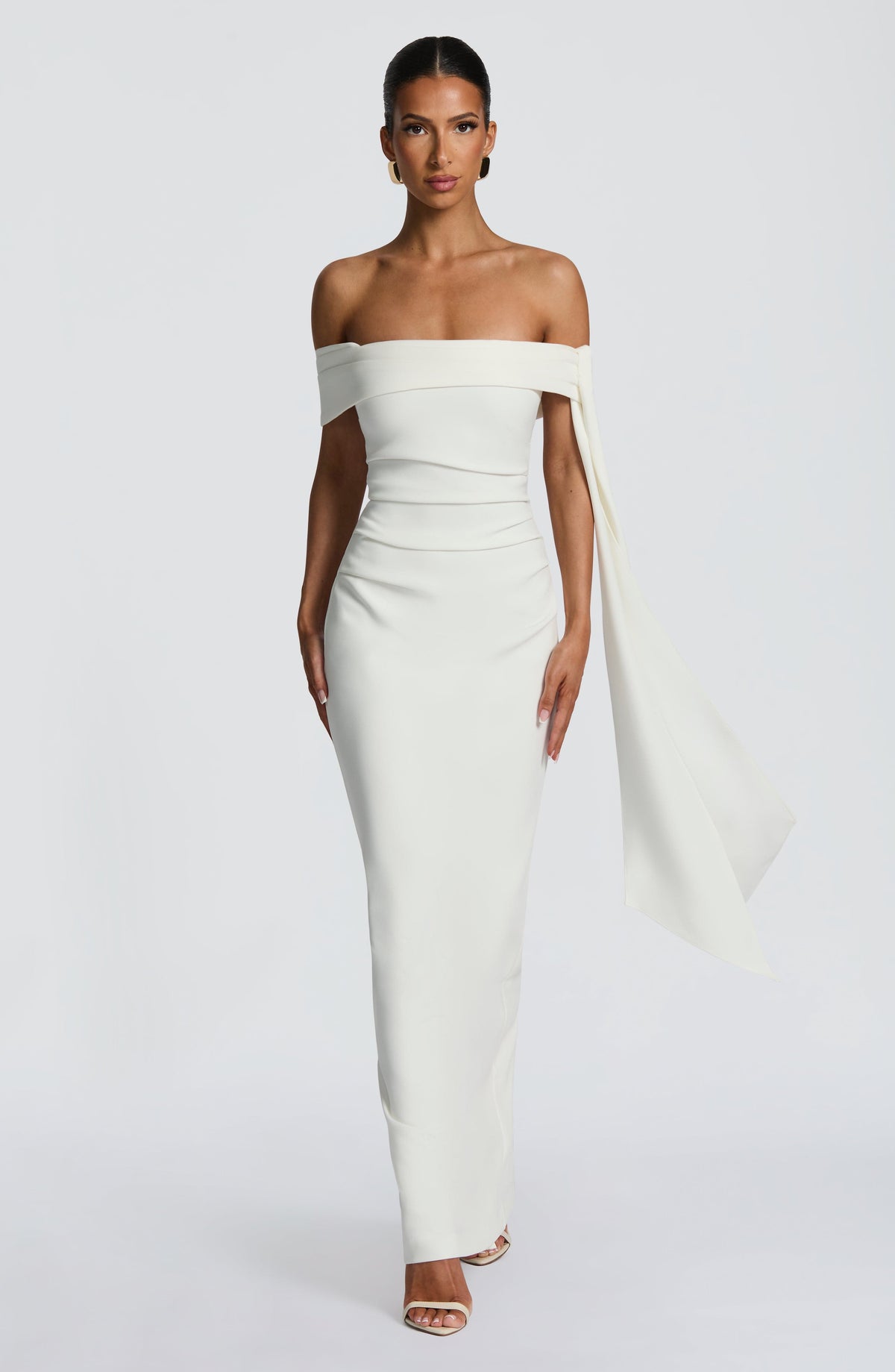Fioreclo Addyson Maxi Dress in Ivory