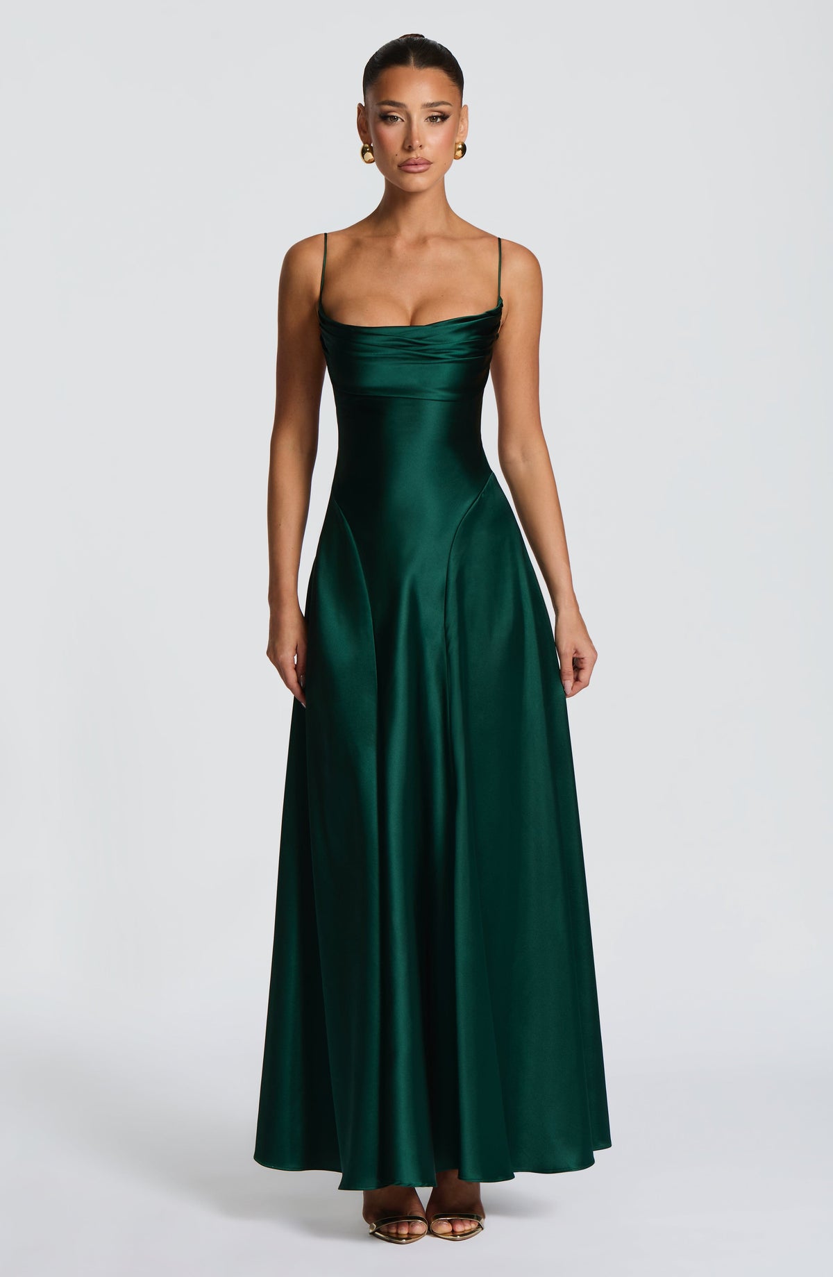 Fioreclo Adeline Maxi Dress in Emerald
