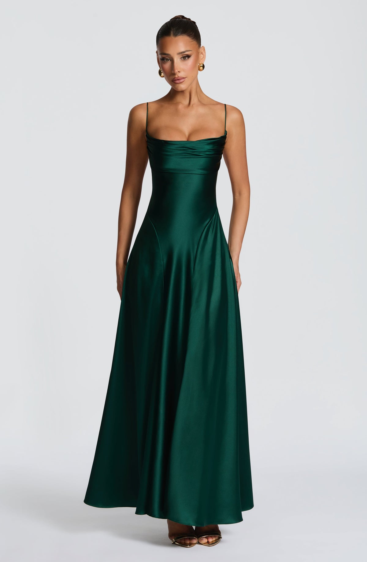 Fioreclo Adeline Maxi Dress in Emerald