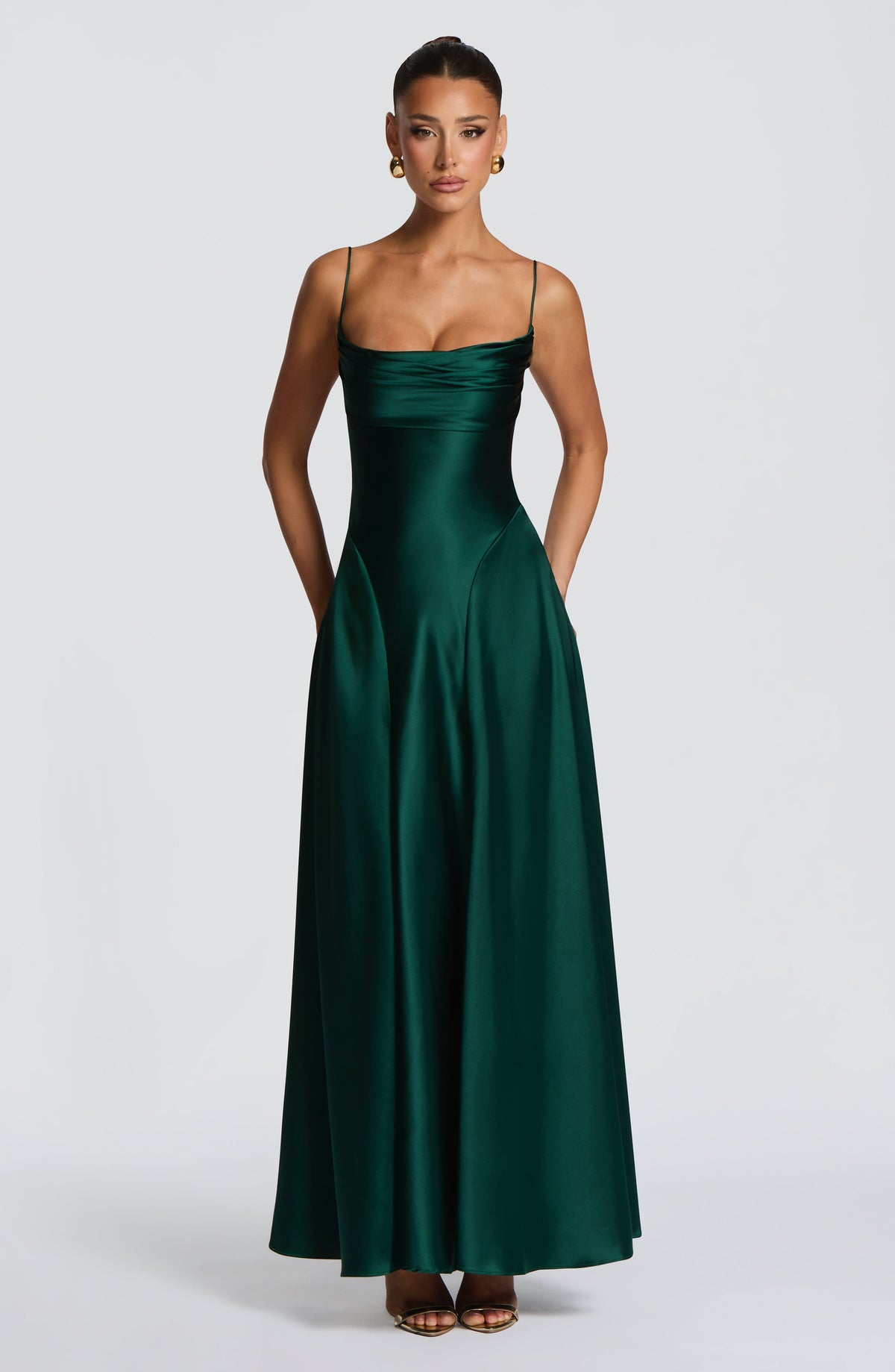 Fioreclo Adeline Maxi Dress in Emerald