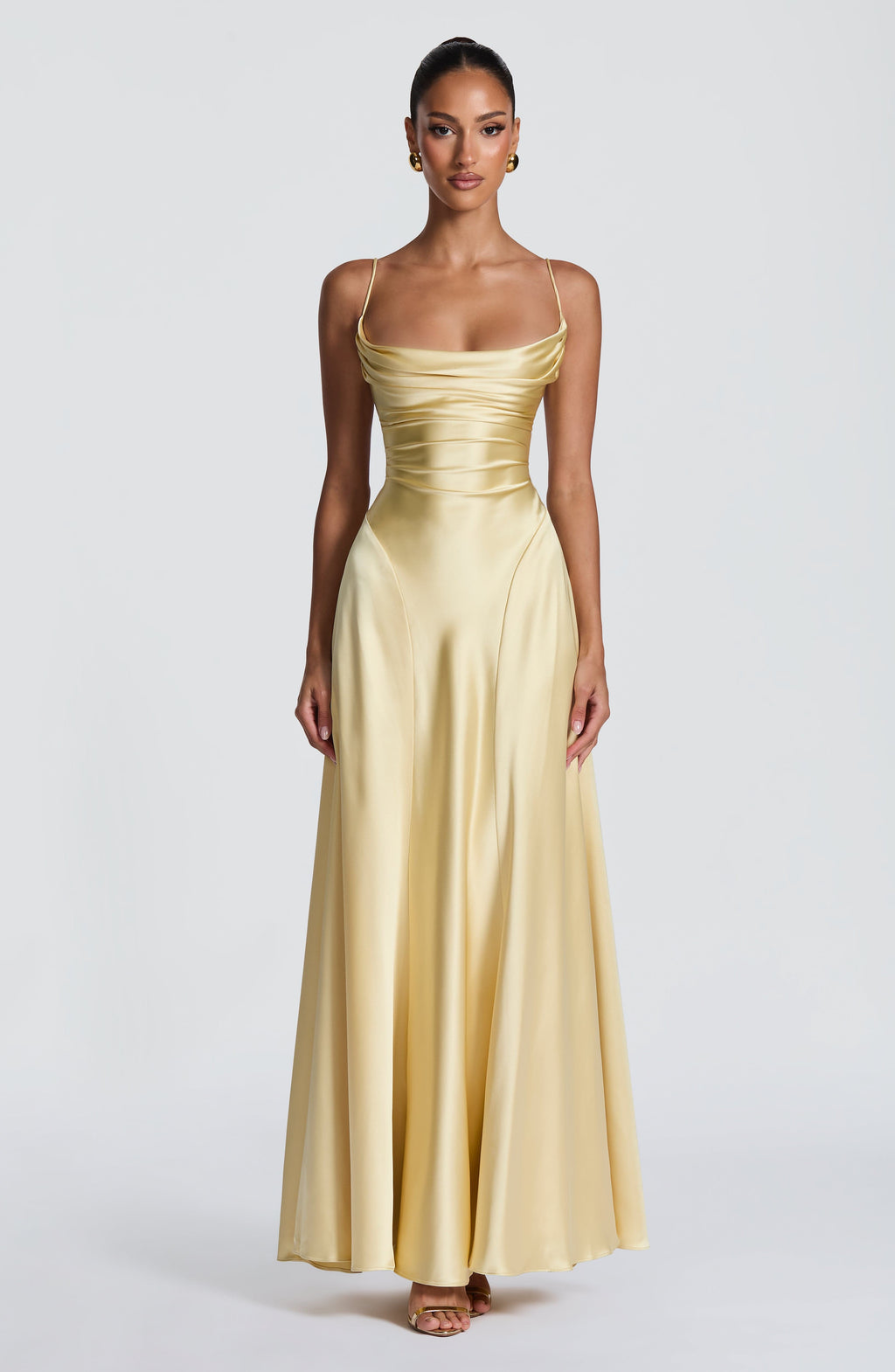 Fioreclo Adeline Maxi Dress in Lemon