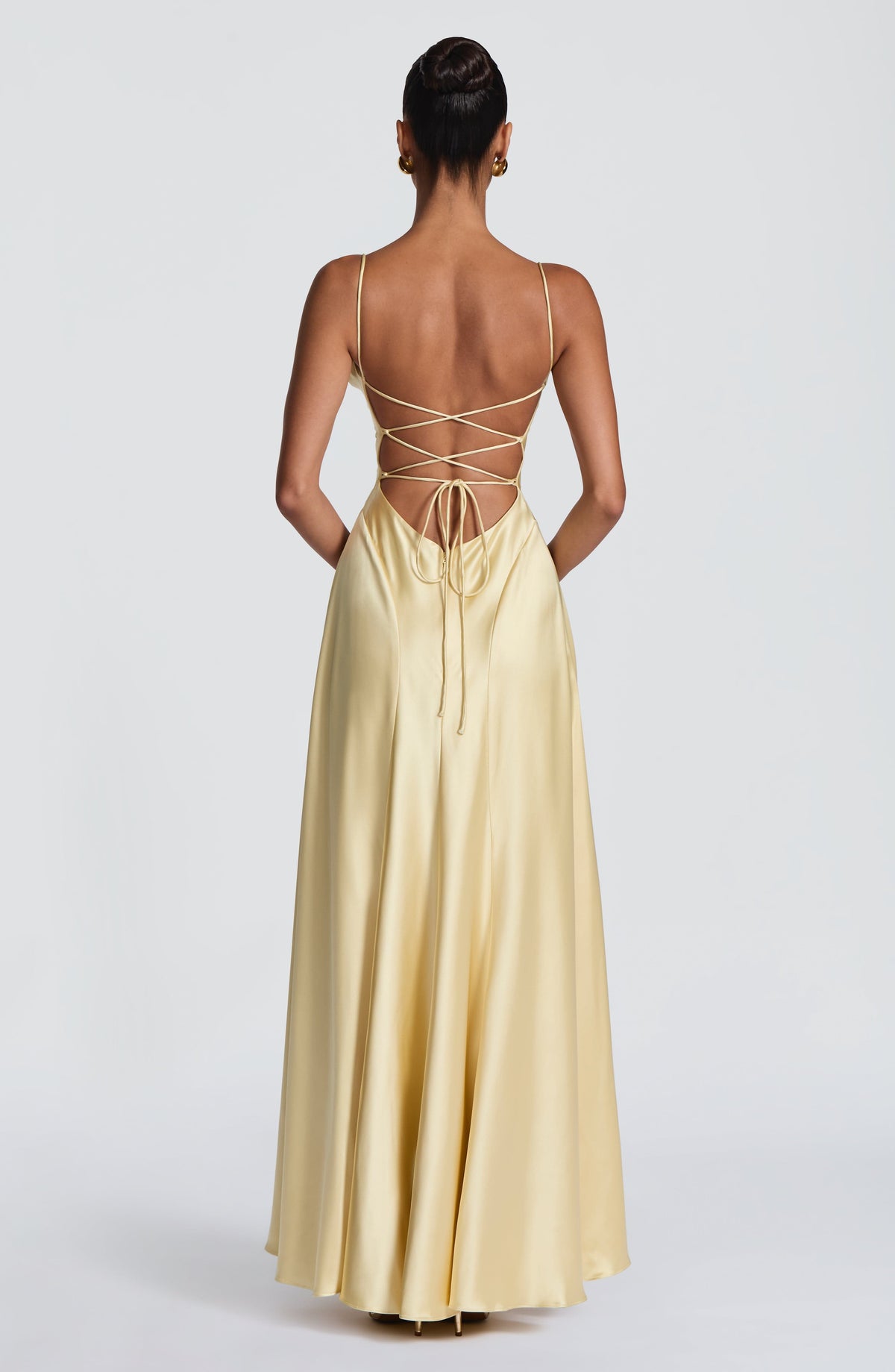 Fioreclo Adeline Maxi Dress in Lemon