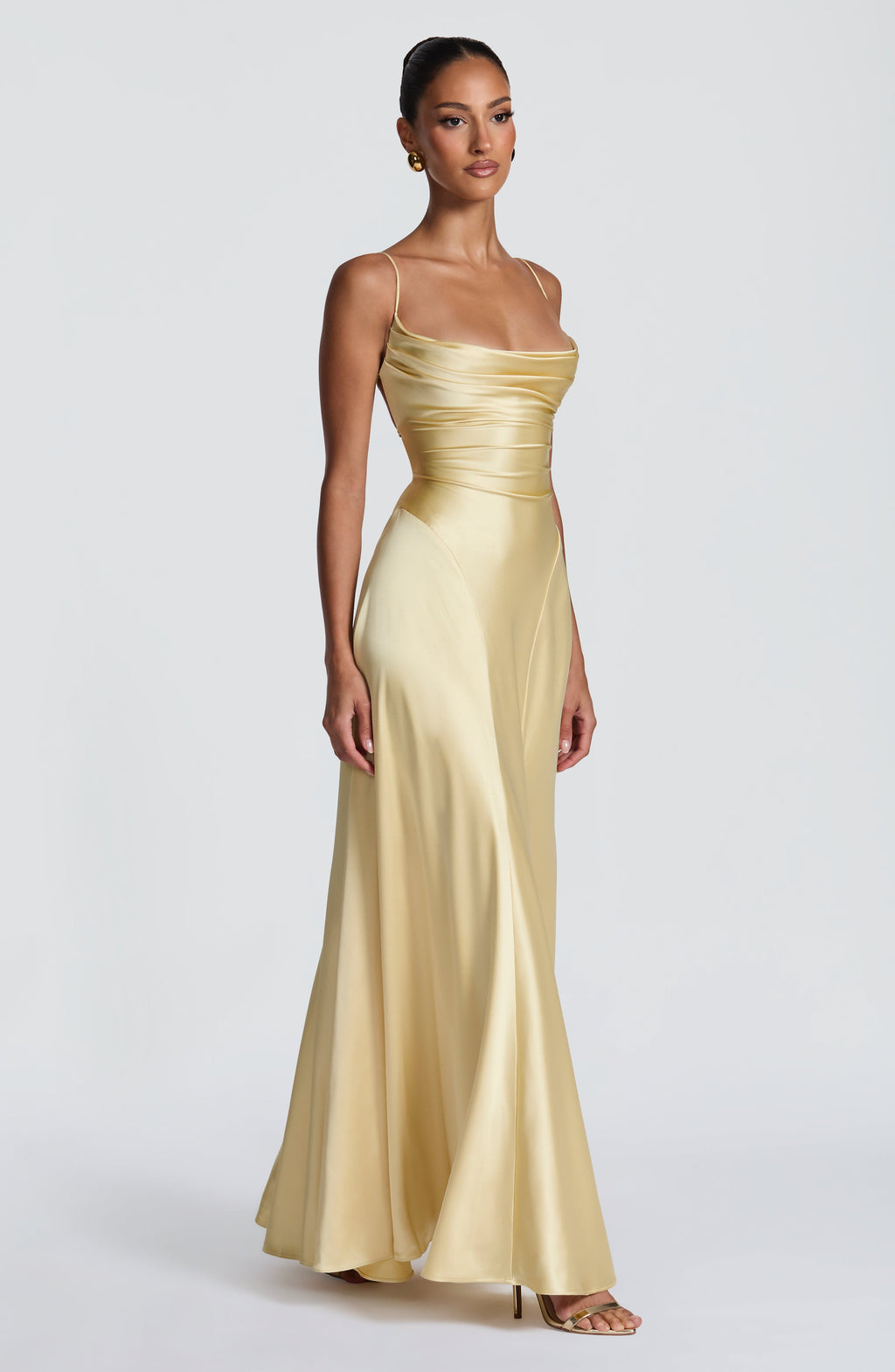 Fioreclo Adeline Maxi Dress in Lemon