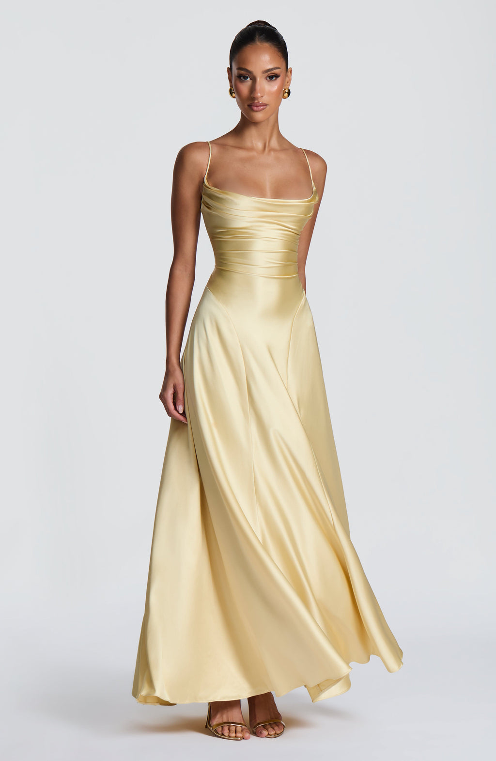 Fioreclo Adeline Maxi Dress in Lemon