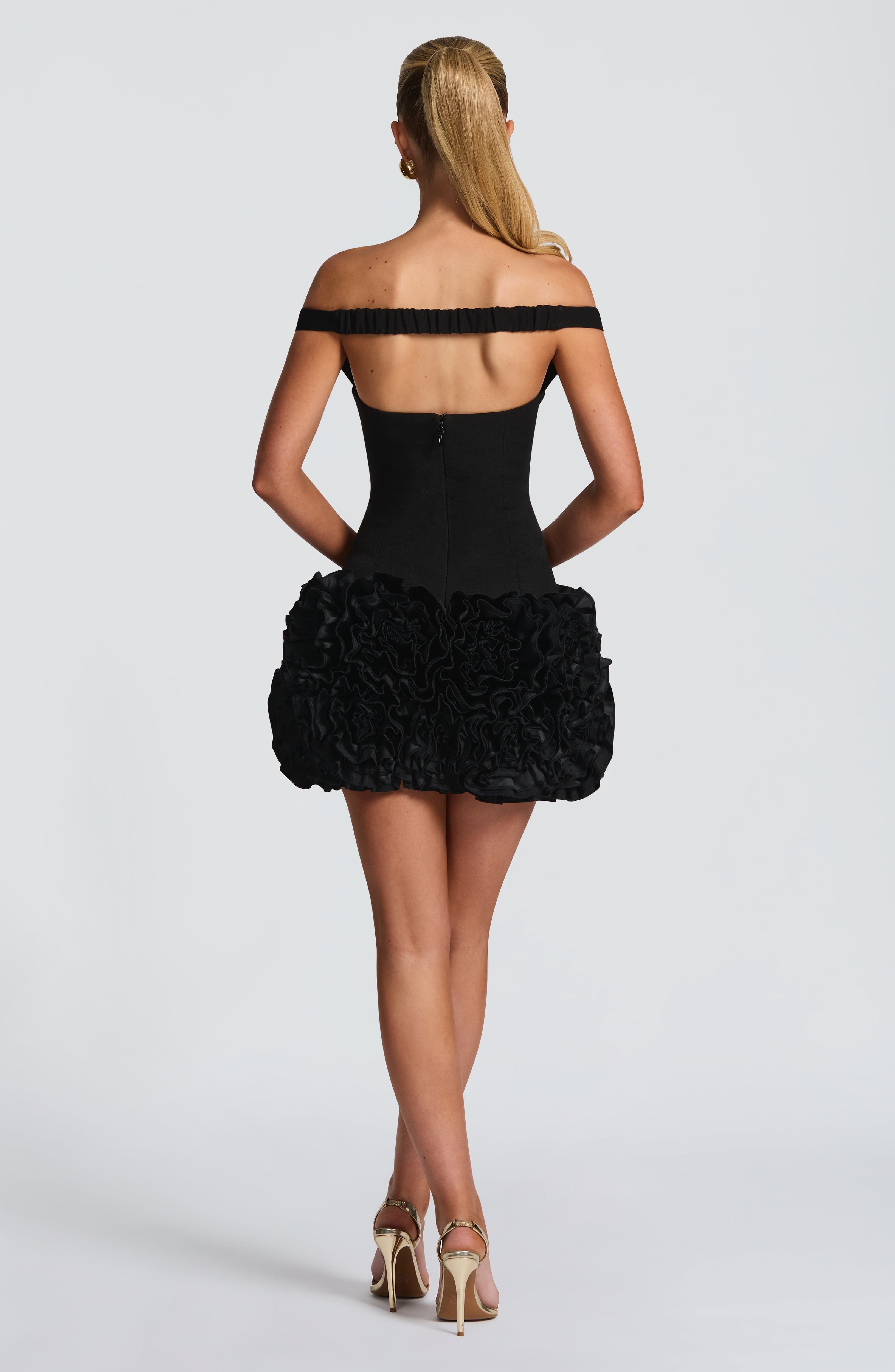 Fioreclo Adette Mini Dress in Black