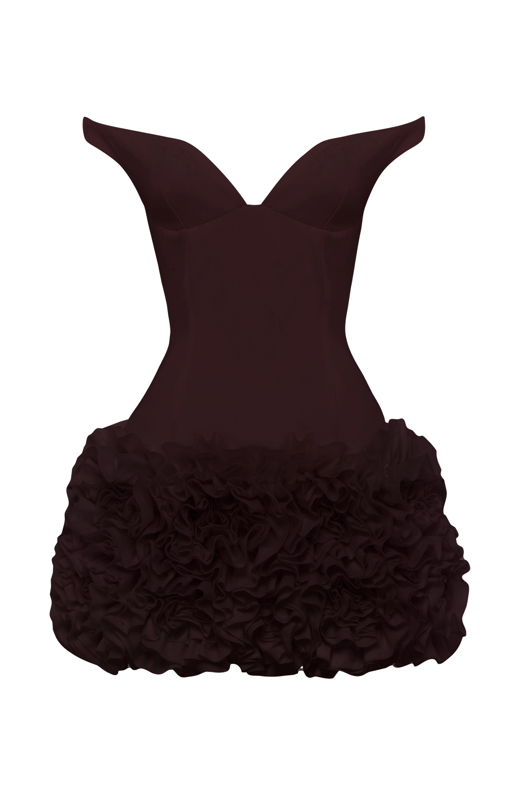 Fioreclo Adette Mini Dress in Plum