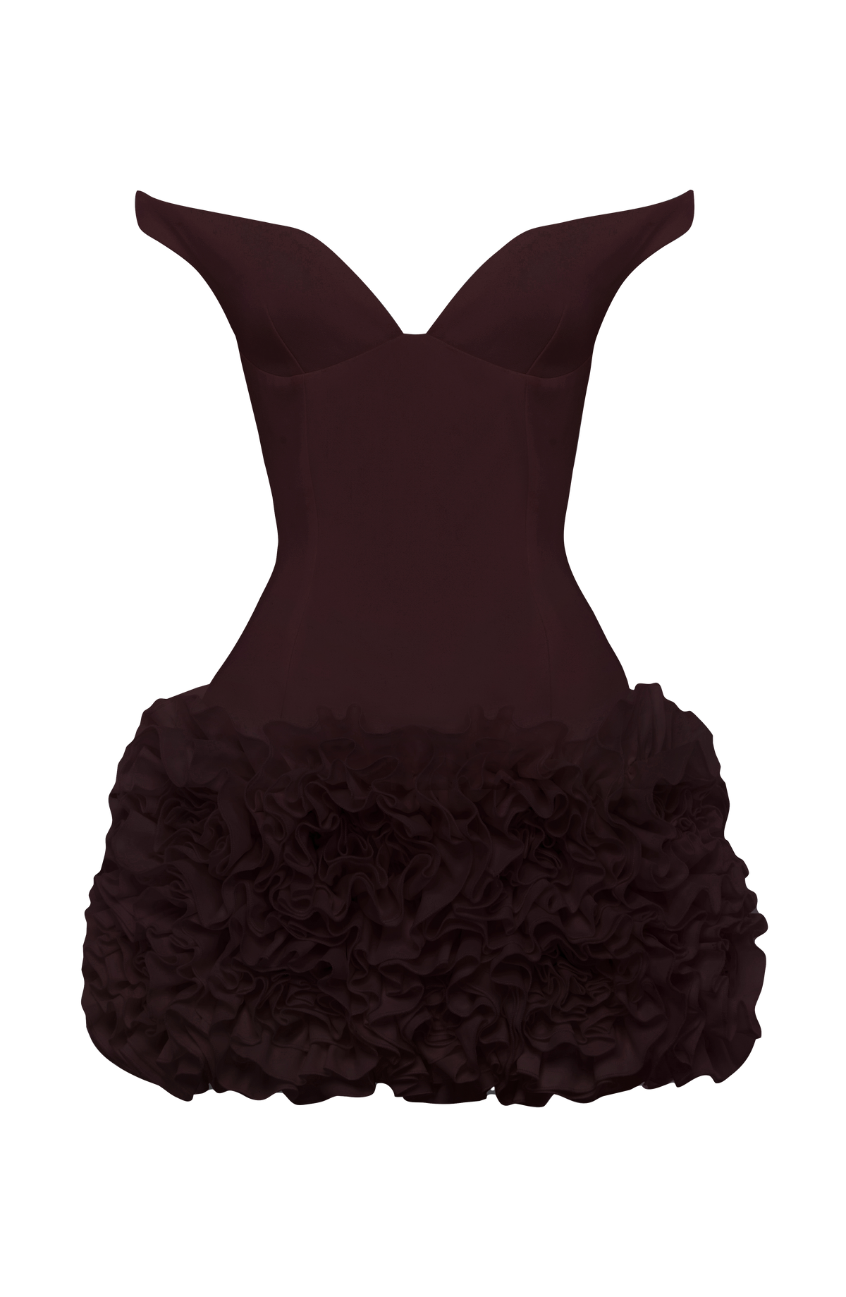 Fioreclo Adette Mini Dress in Plum