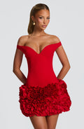 Fioreclo Adette Mini Dress in Red