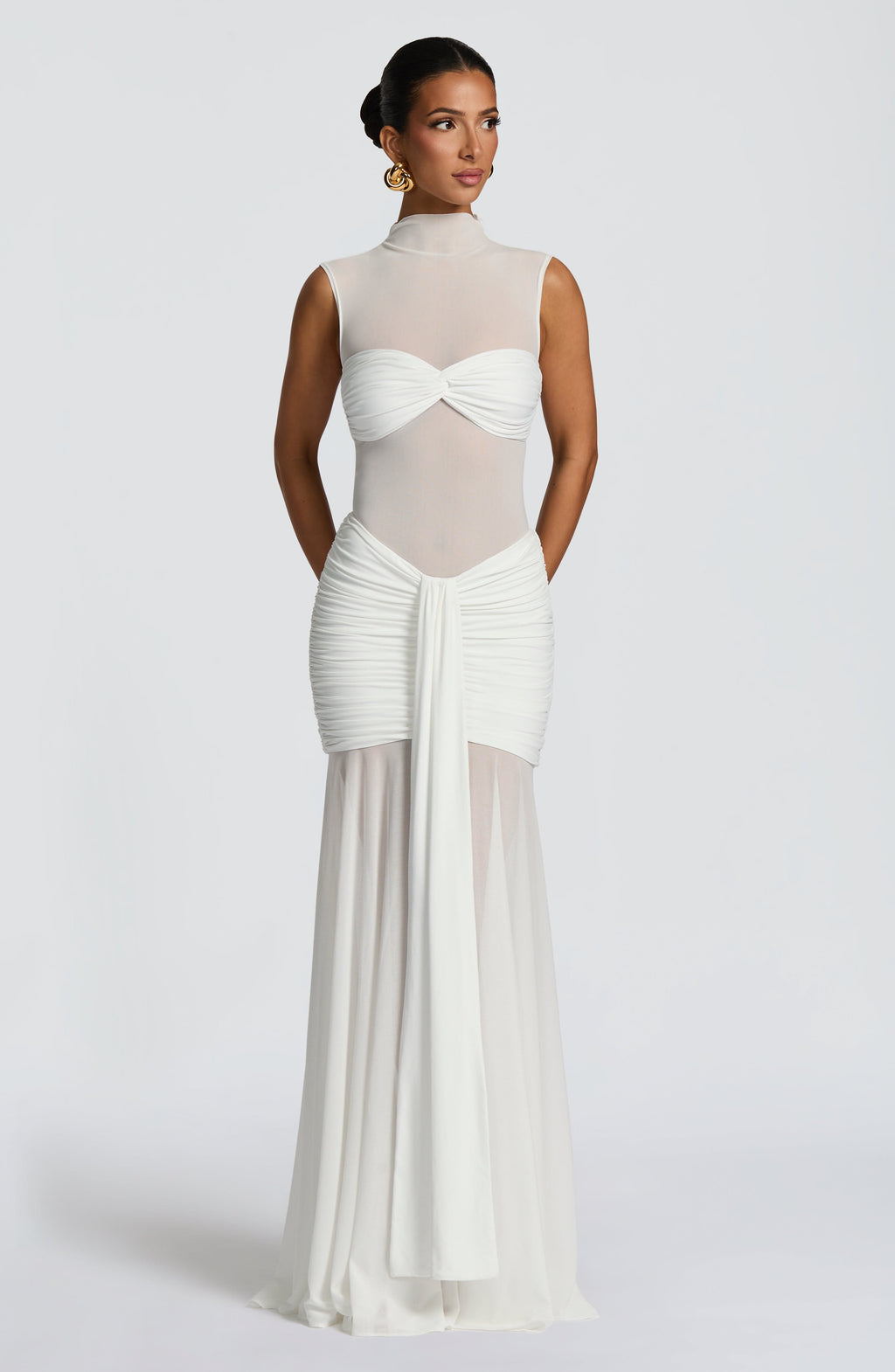 Fioreclo Adina Rose Top in White