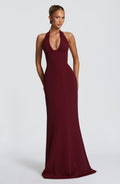 Fioreclo Adorabelle Maxi Dress in Cherry Lacquer