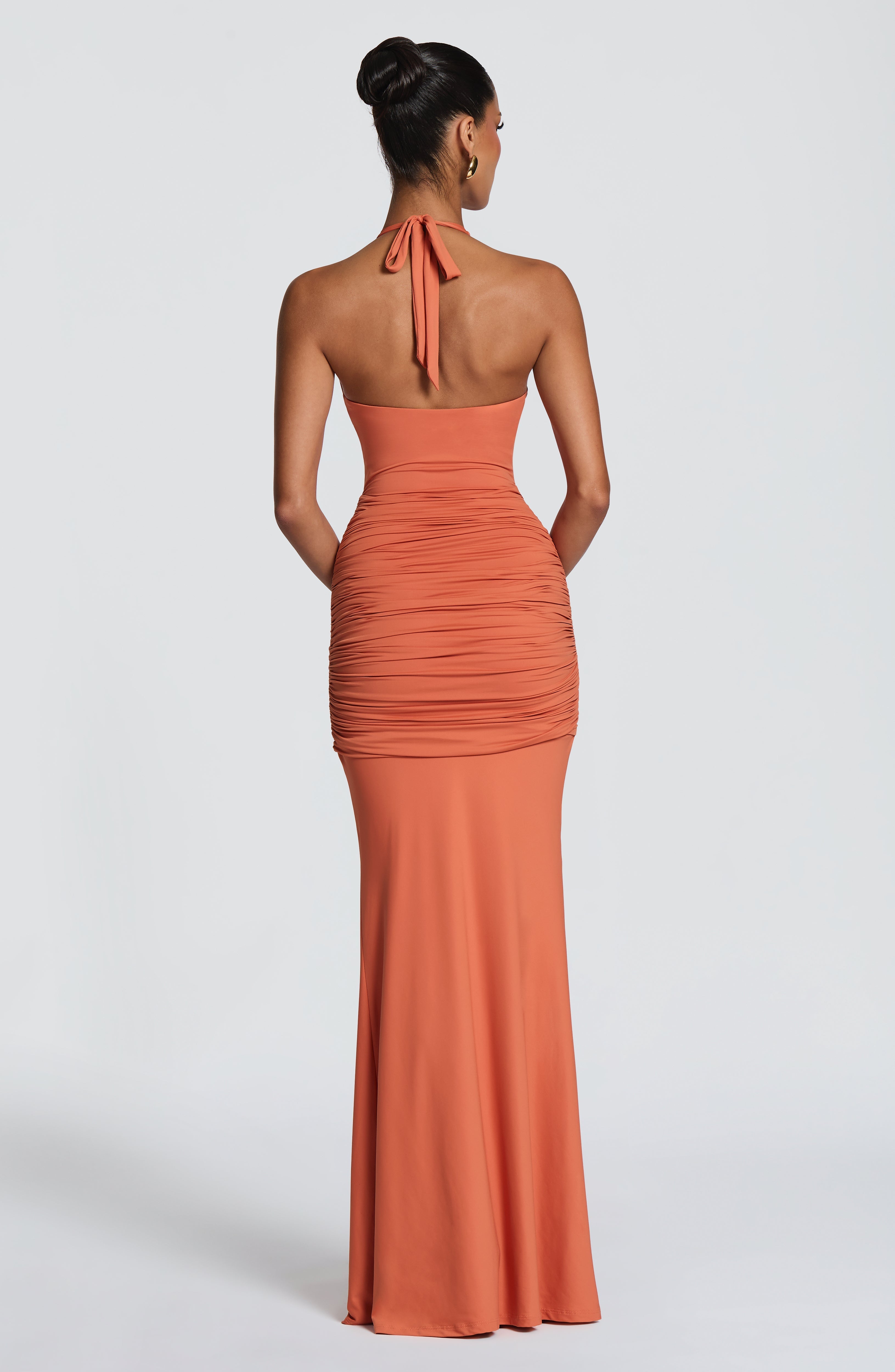 Fioreclo Aeshana Maxi Dress in Burnt Orange