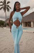 Fioreclo Aeshana Maxi Dress in Sky Blue