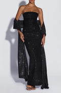 Fioreclo Agnessa Shawl in Black Sparkle