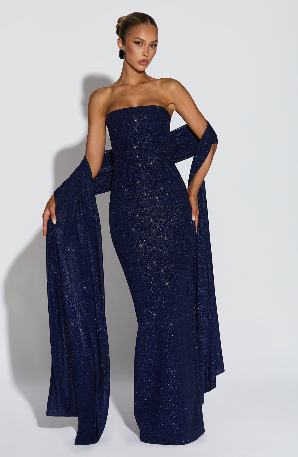 Fioreclo Agnessa Shawl in Navy Sparkle