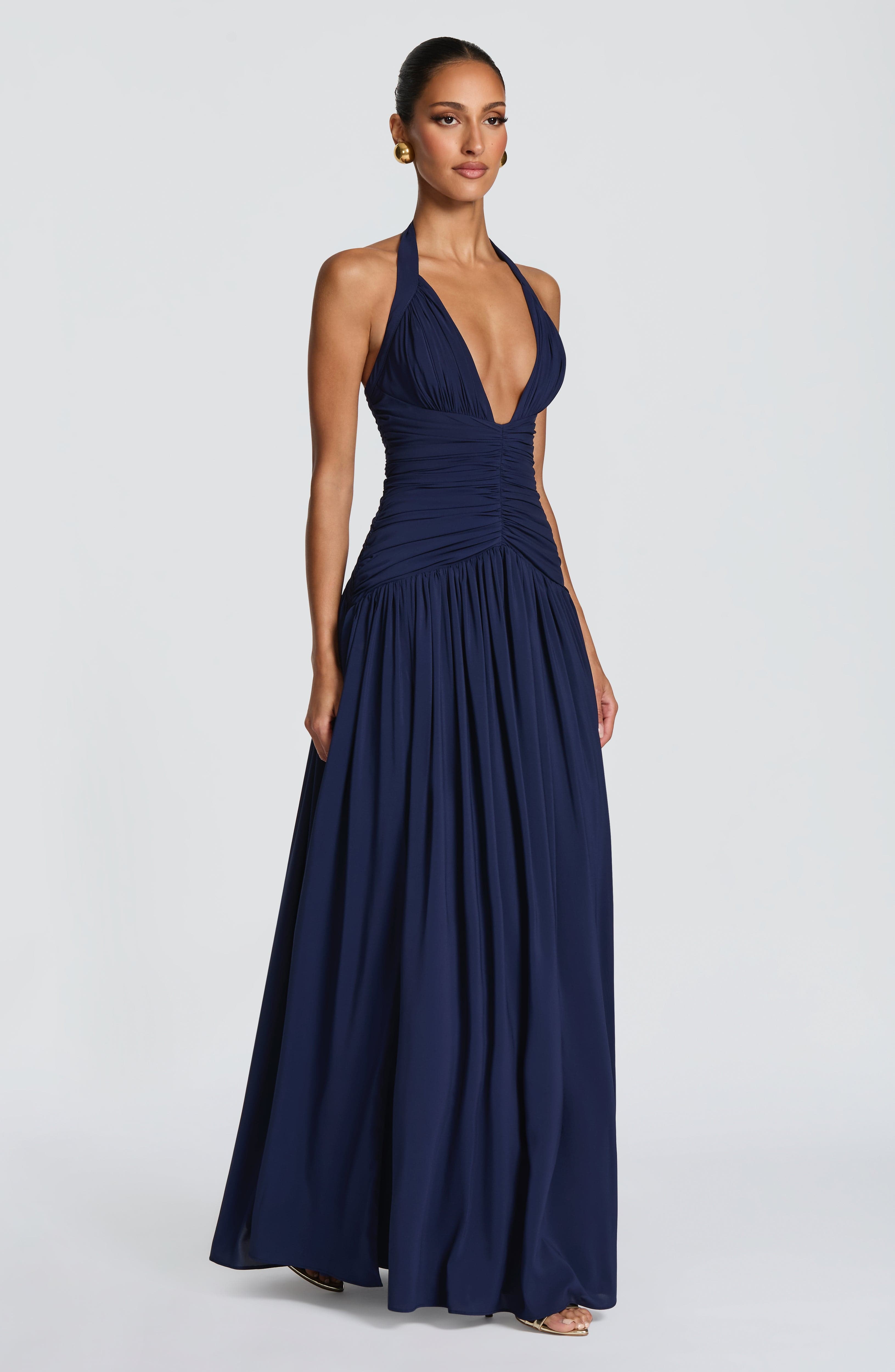 Fioreclo Amara Maxi Dress in Navy