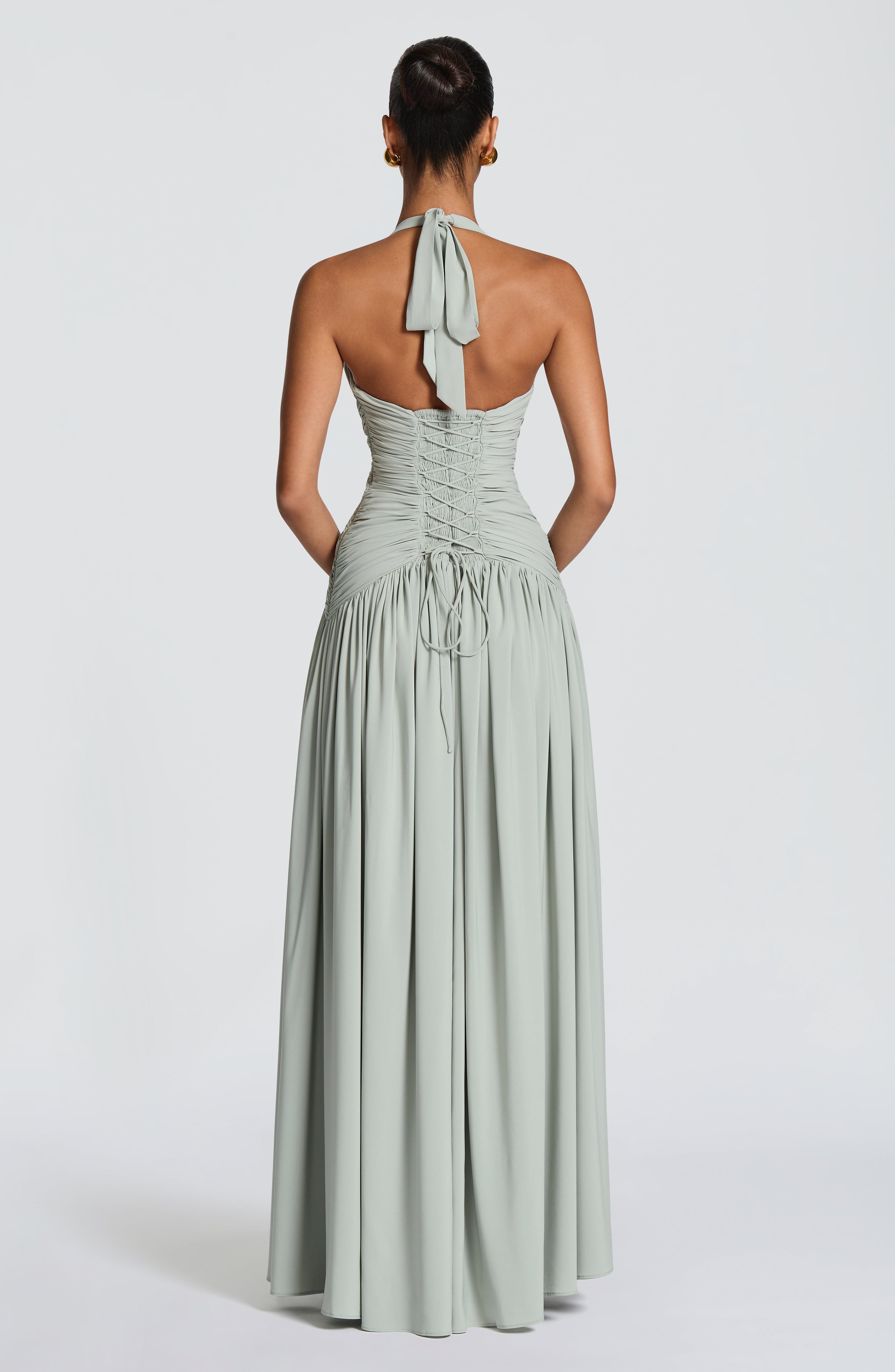 Fioreclo Amara Maxi Dress in Sage