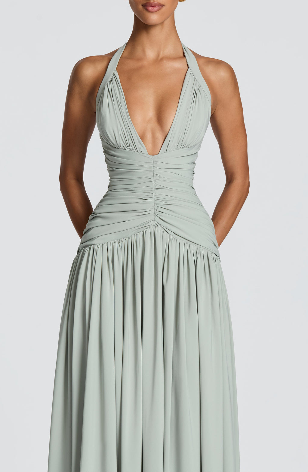 Fioreclo Amara Maxi Dress in Sage