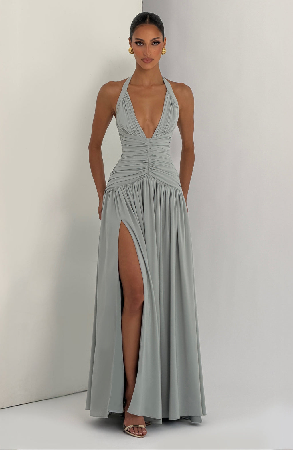 Fioreclo Amara Maxi Dress in Sage