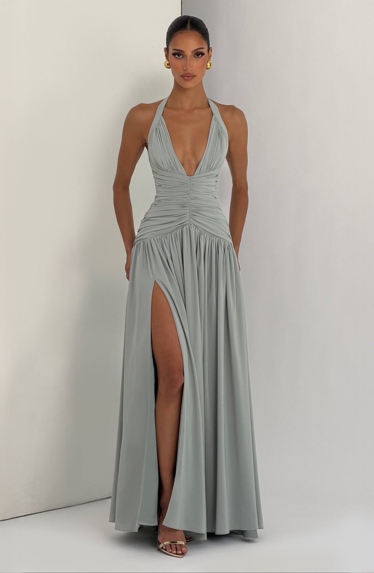 Fioreclo Amara Maxi Dress in Sage