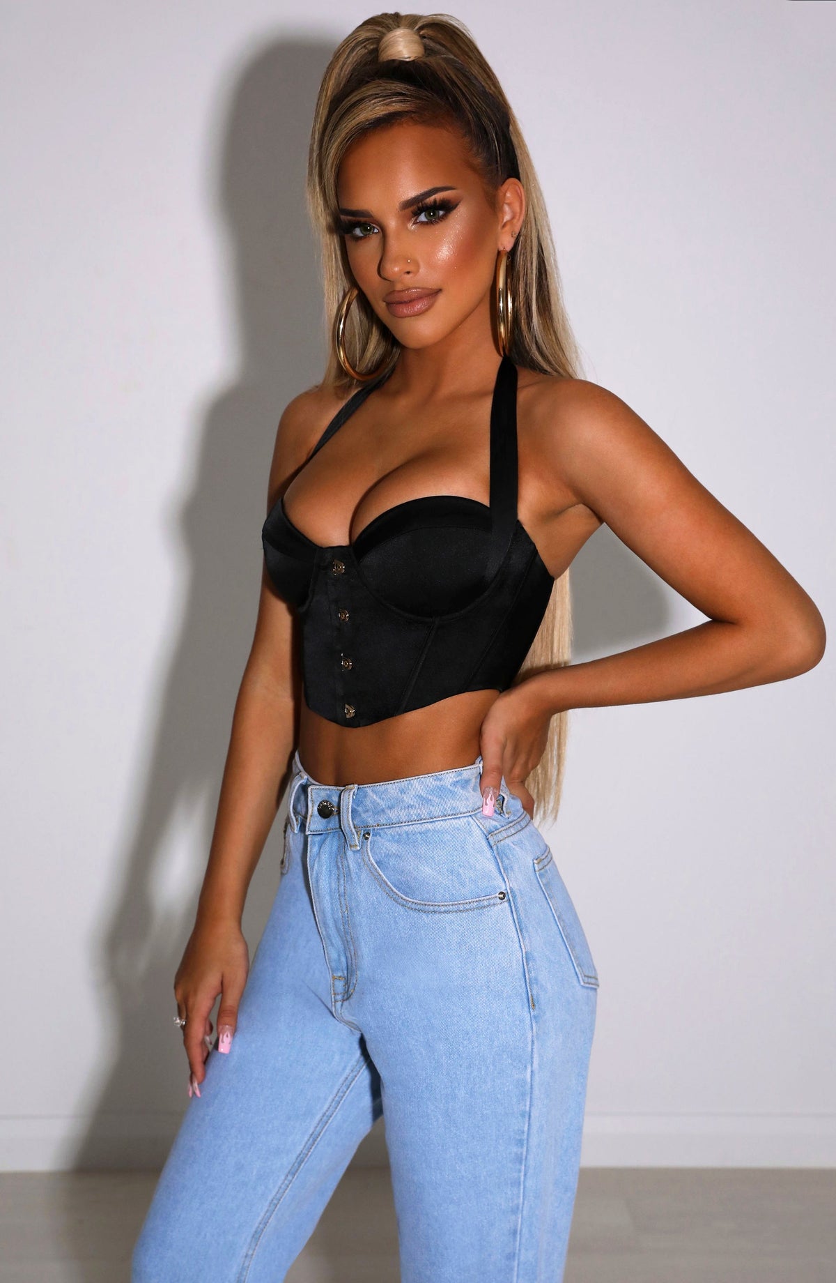 Fioreclo Amariah Corset in Black