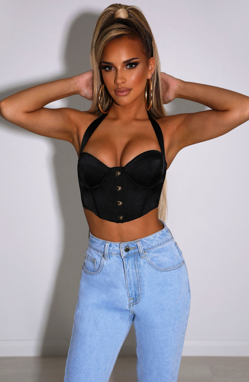Fioreclo Amariah Corset in Black